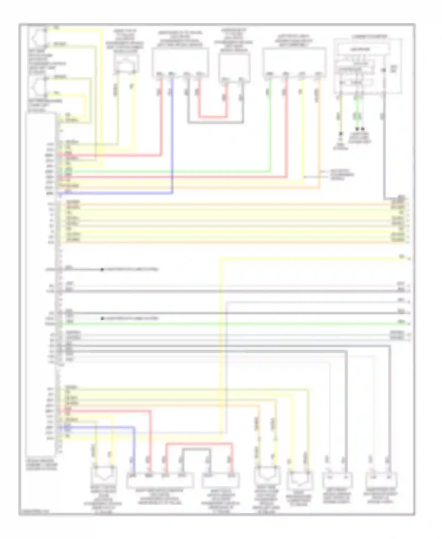 Yaris Toyota II facelift (2009-2012): Supplemental restraints circuit (1 of 2)