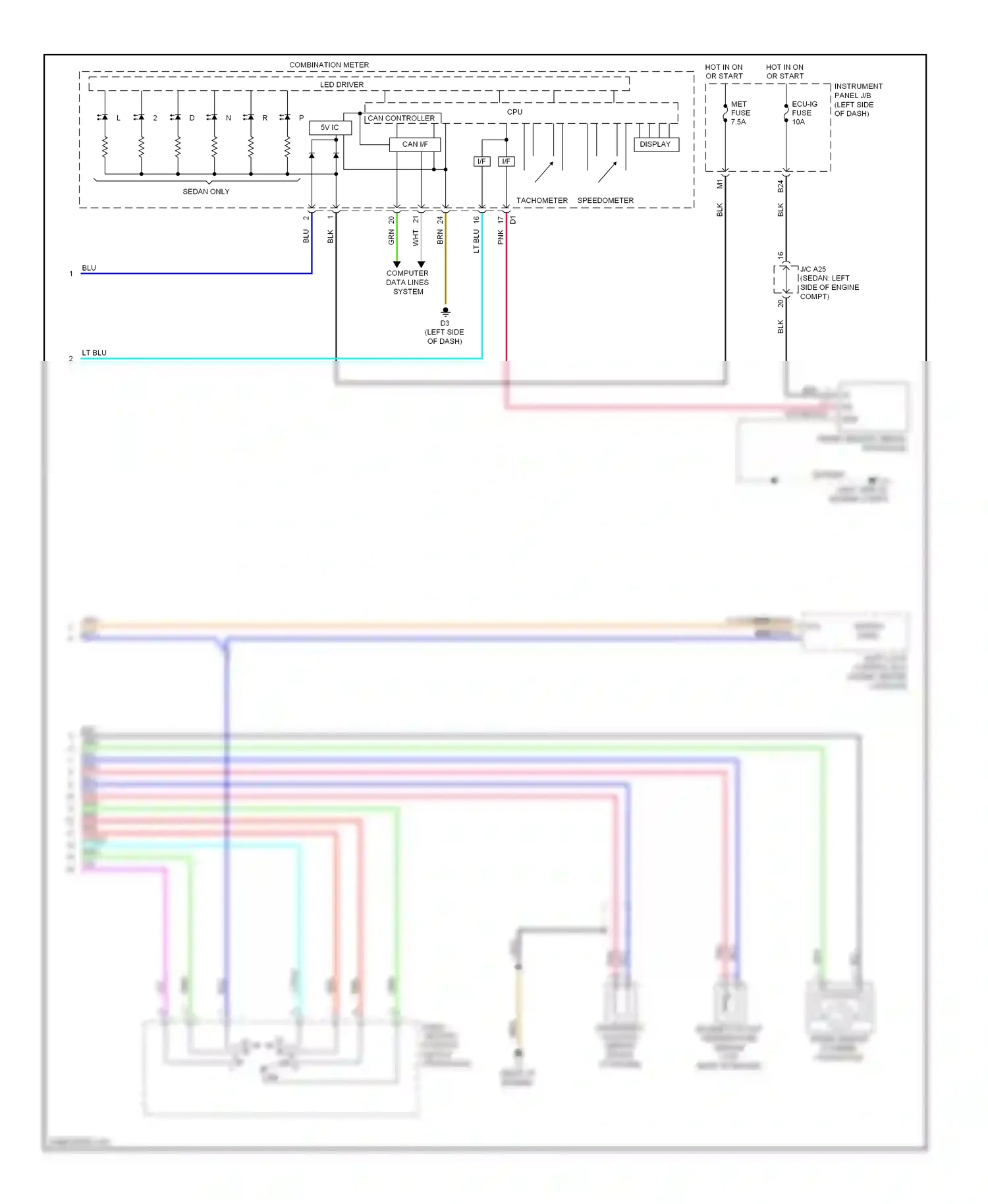 Wiring diagram can controller for Toyota Yaris II facelift (2009-2012) (9 of 10)