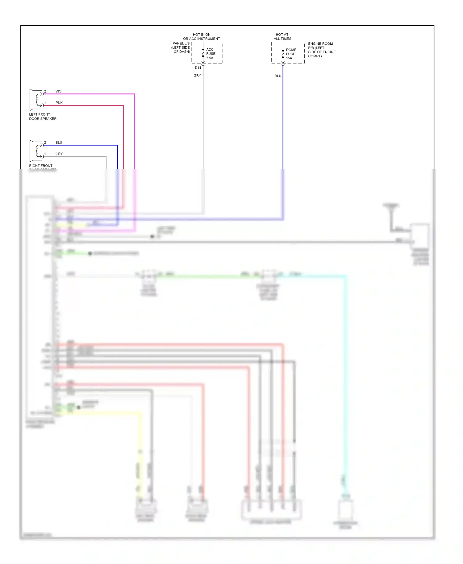 Wiring diagram combination meter for Toyota Yaris II facelift (2009-2012) (18 of 22)