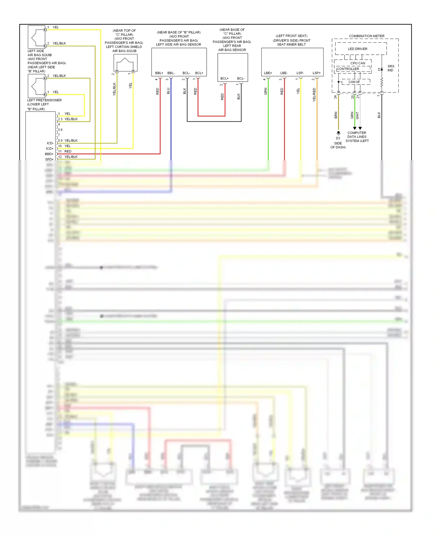 Wiring diagram computer data lines system for Toyota Yaris II facelift (2009-2012) (15 of 17)