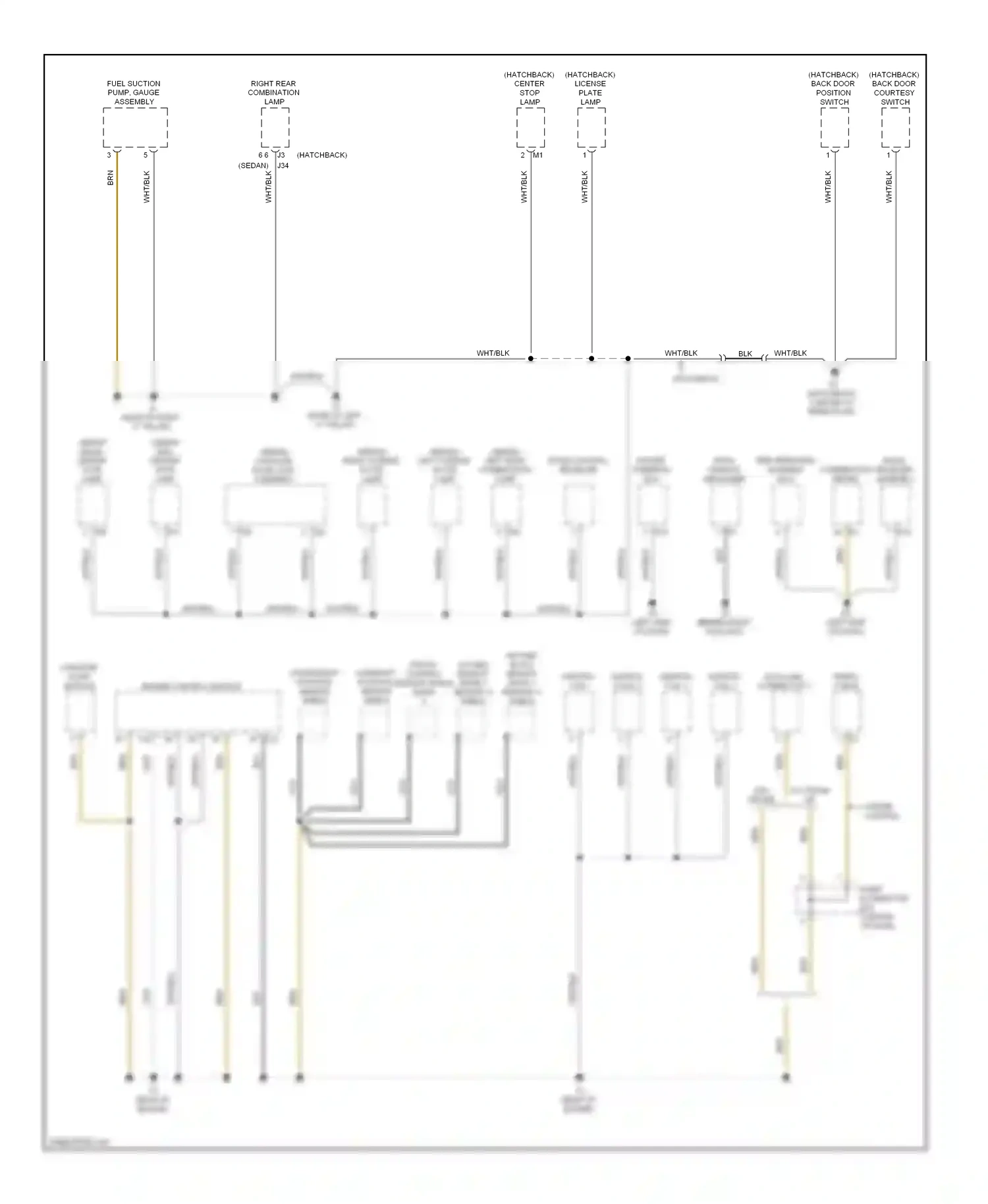 Wiring diagram data link connector 3 for Toyota Yaris II facelift (2009-2012) (2 of 3)