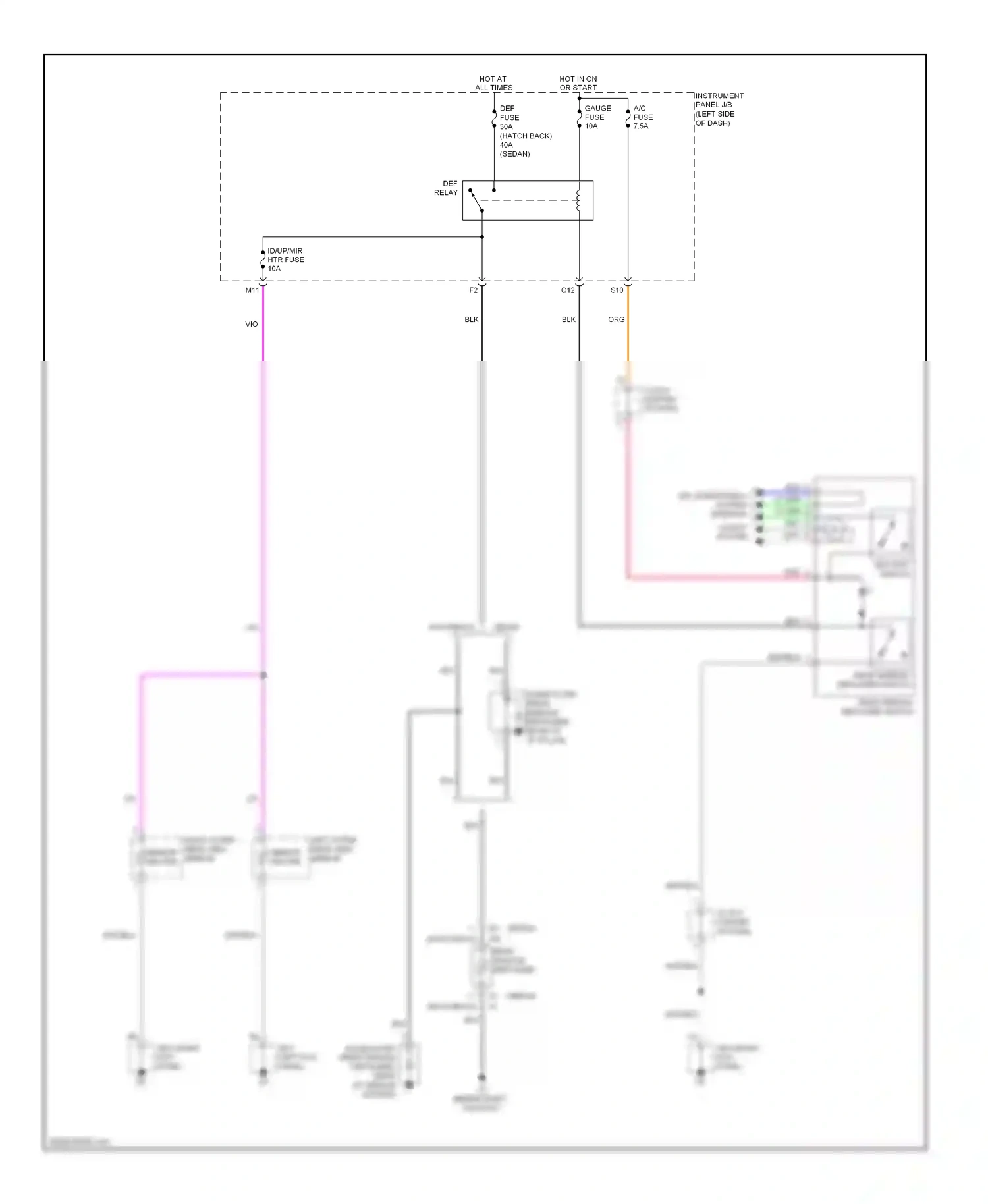 Wiring diagram max hot switch for Toyota Yaris II facelift (2009-2012) (1 of 1)