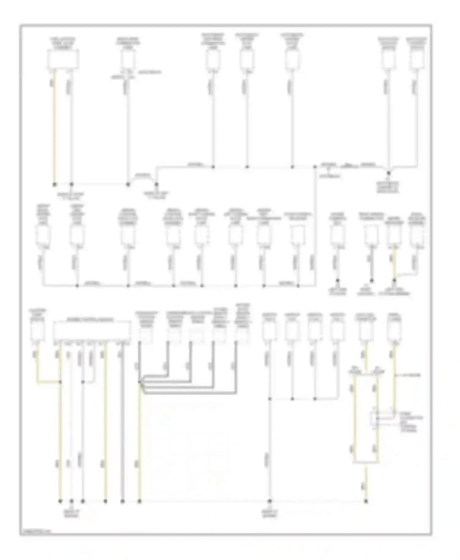 Yaris Toyota II (2005-2009): Ground distribution circuit (1 of 3)