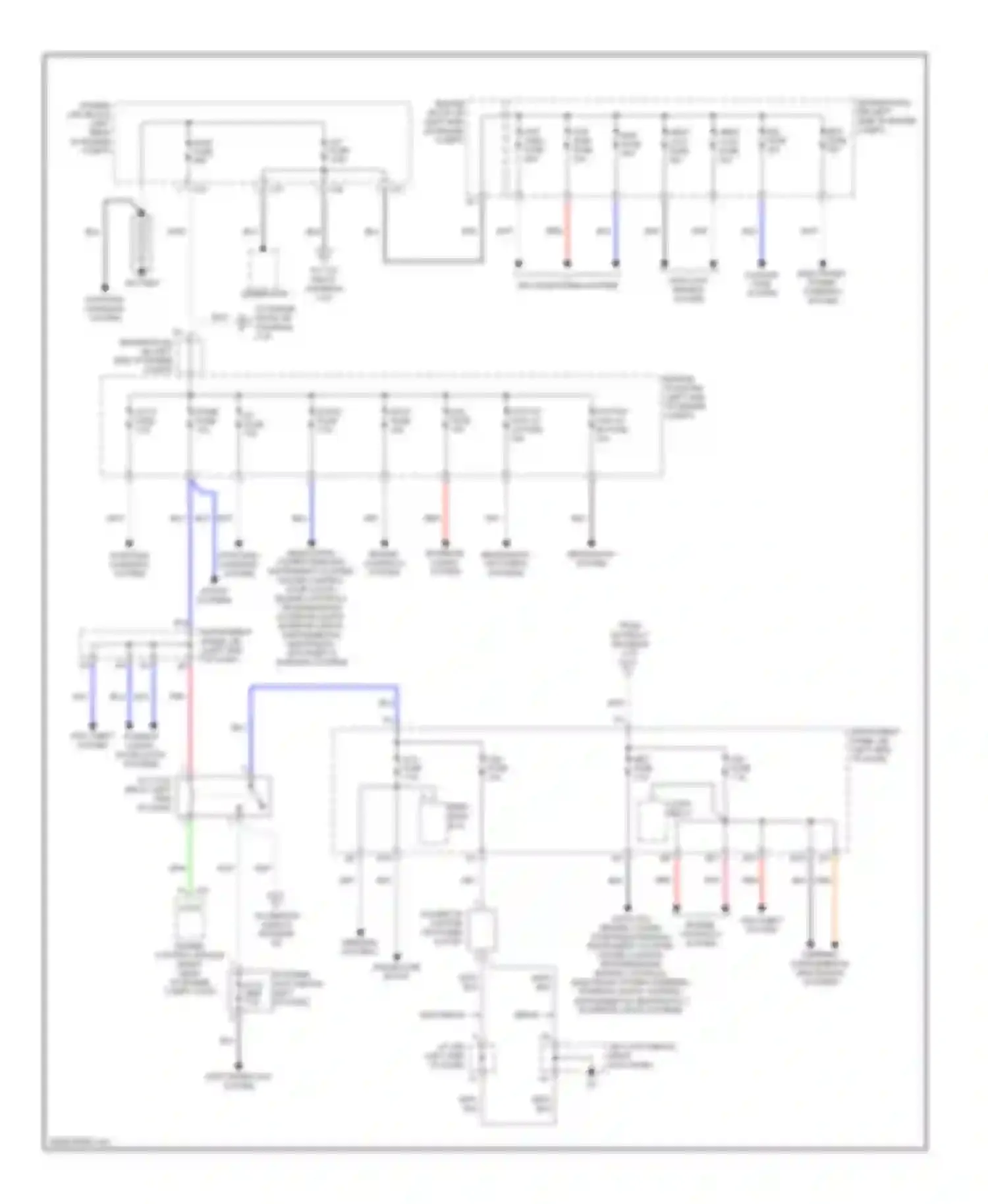 Yaris Toyota II (2005-2009): Power distribution circuit (1 of 3)