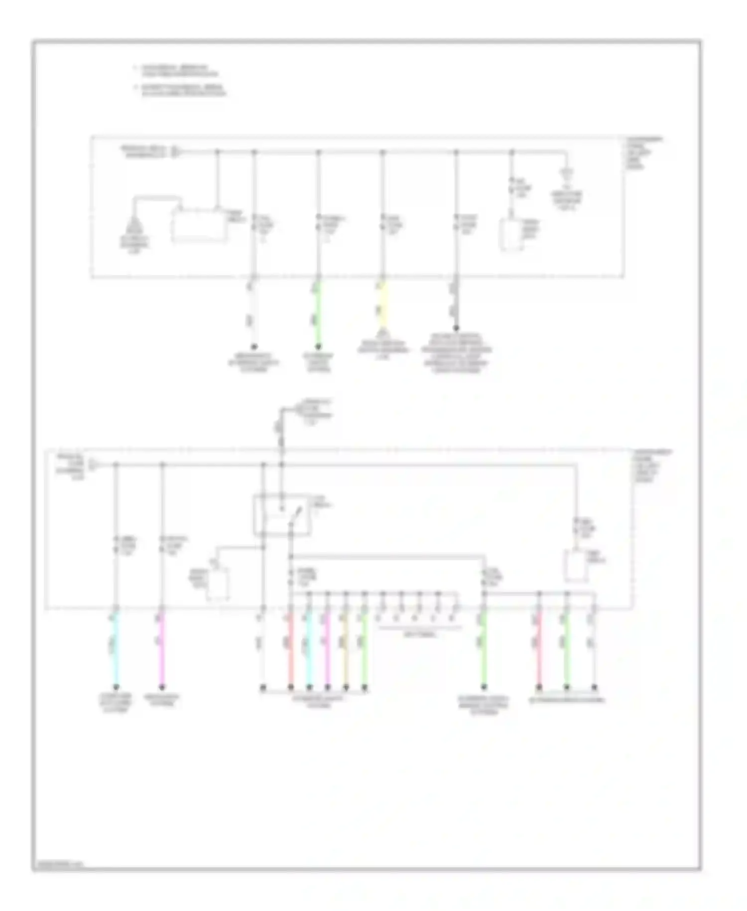 Yaris Toyota II (2005-2009): Power distribution circuit (3 of 3)