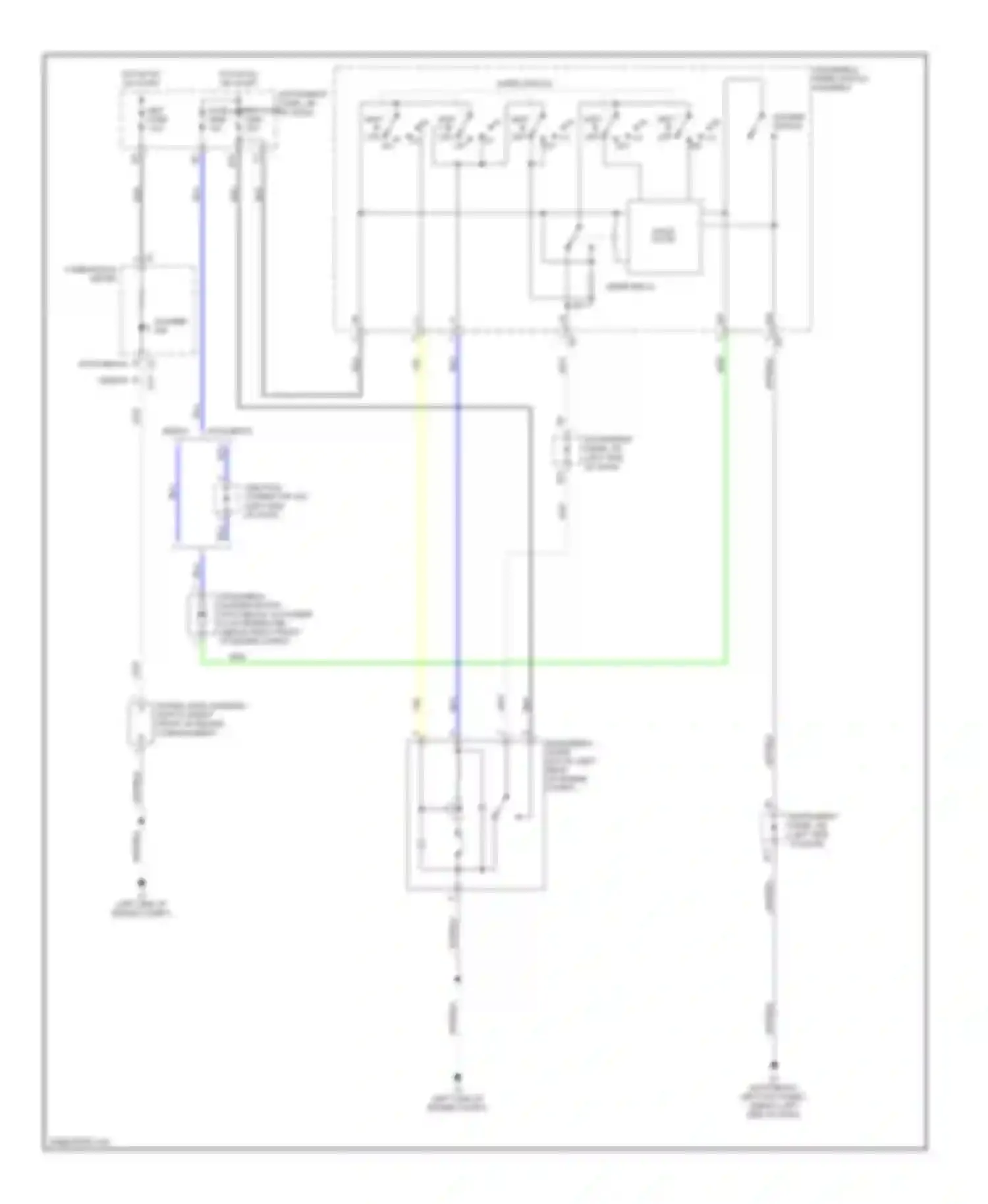 Yaris Toyota II (2005-2009): Front wiper/washer circuit