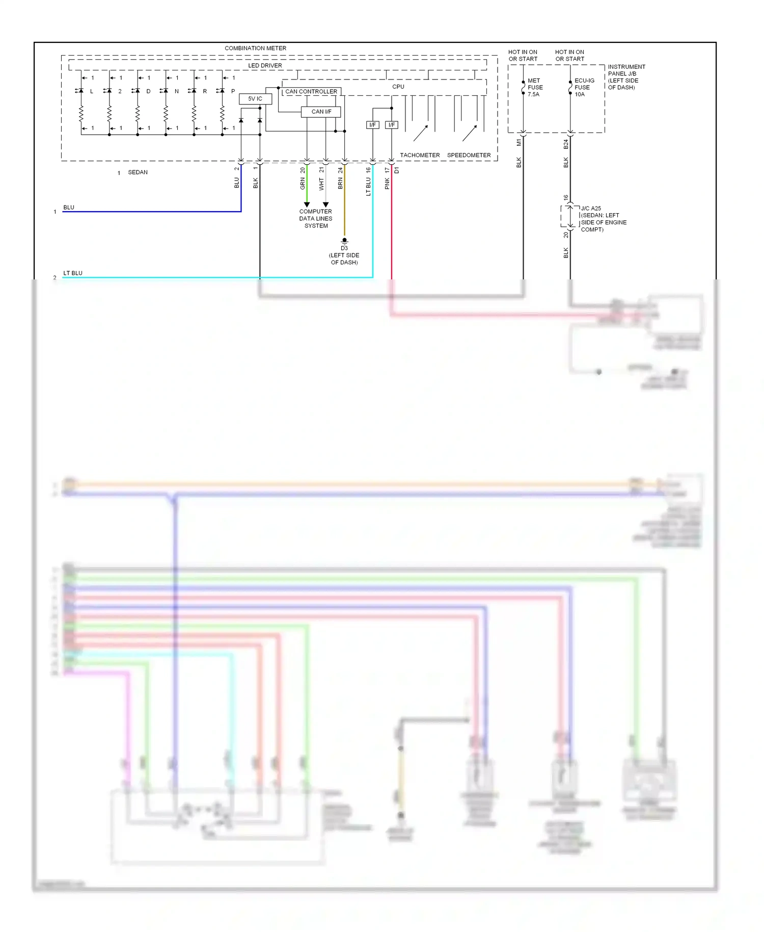 Wiring diagram can controller for Toyota Yaris II (2005-2009) (6 of 8)