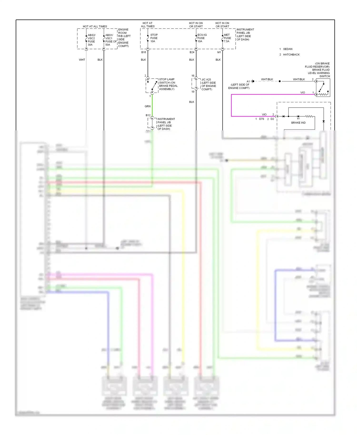 Wiring diagram can controller for Toyota Yaris II (2005-2009) (1 of 8)