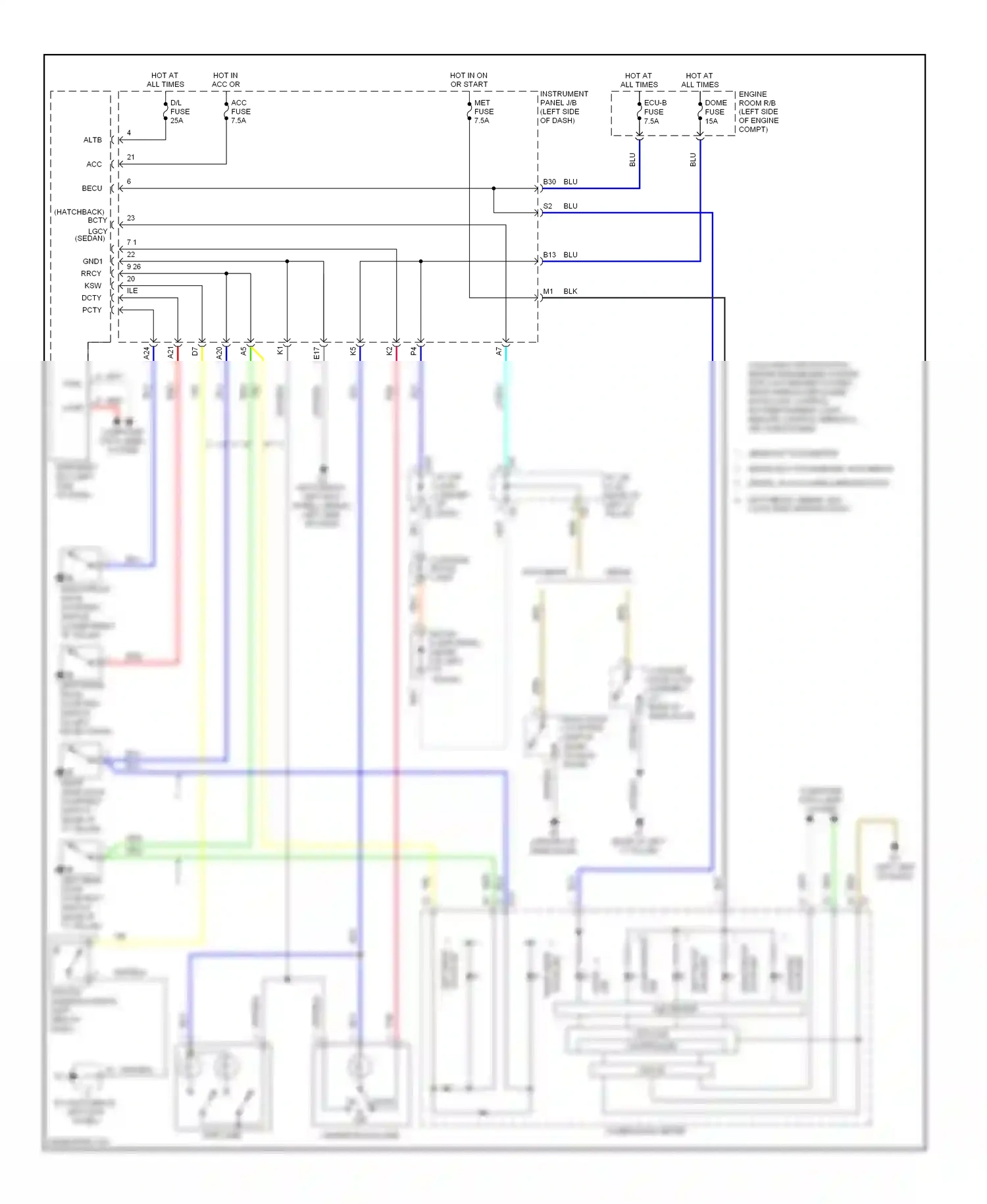 Wiring diagram computer data lines system for Toyota Yaris II (2005-2009) (2 of 14)