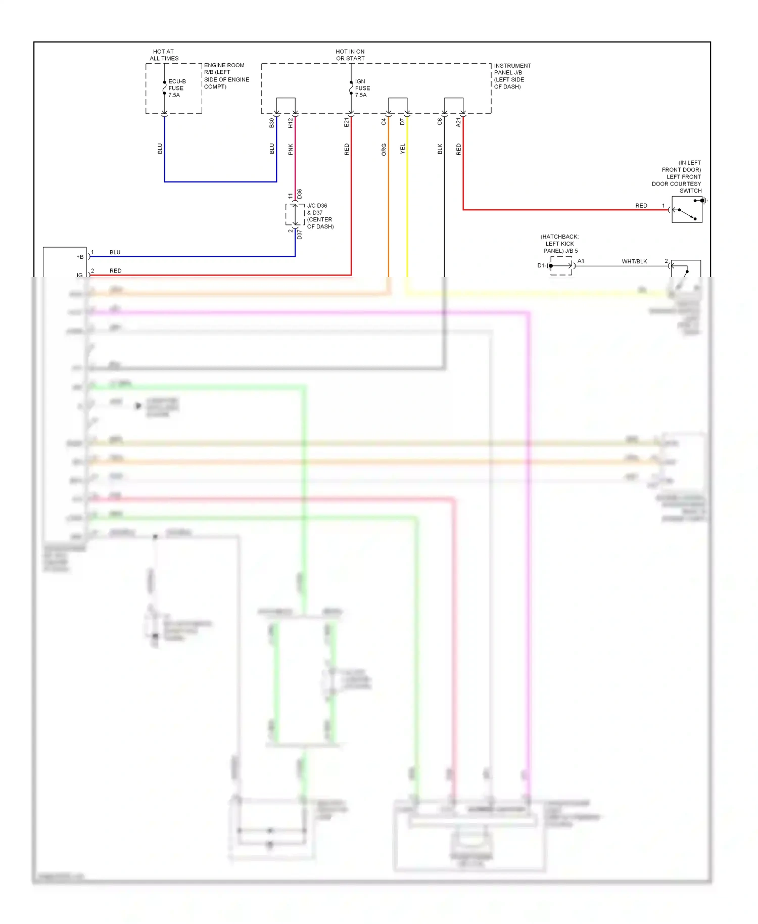 Wiring diagram computer data lines system for Toyota Yaris II (2005-2009) (4 of 14)