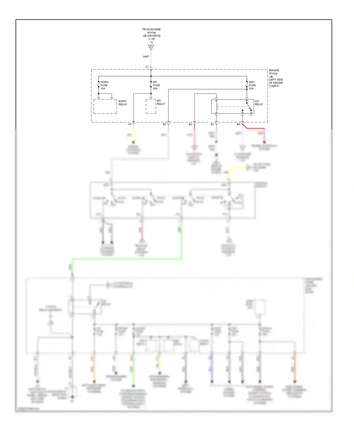 Wiring diagram dash) for Toyota Yaris II (2005-2009) (1 of 2)