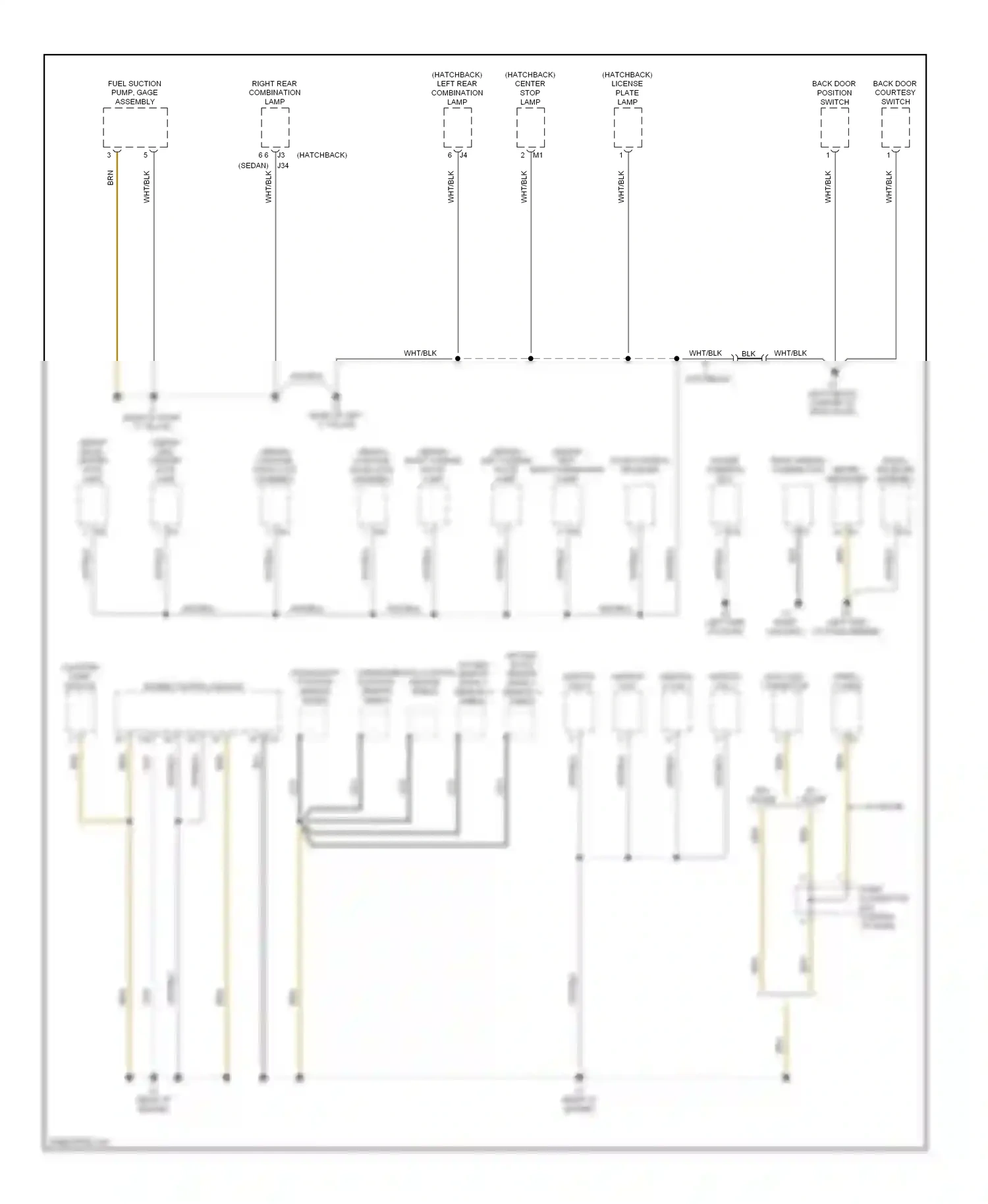 Wiring diagram engine control module for Toyota Yaris II (2005-2009) (1 of 1)