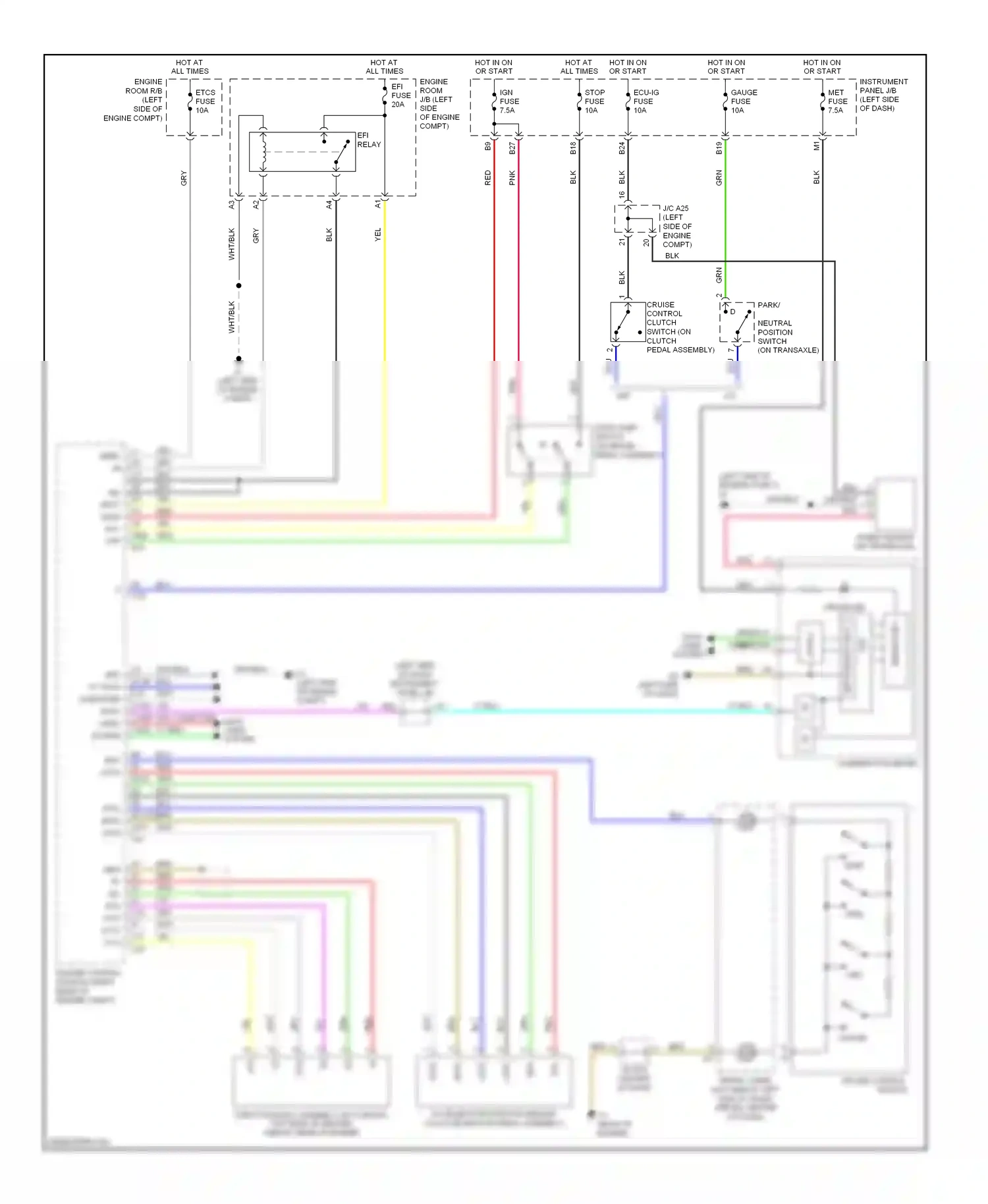 Wiring diagram pnk computer data lines system for Toyota Yaris II (2005-2009) (1 of 1)