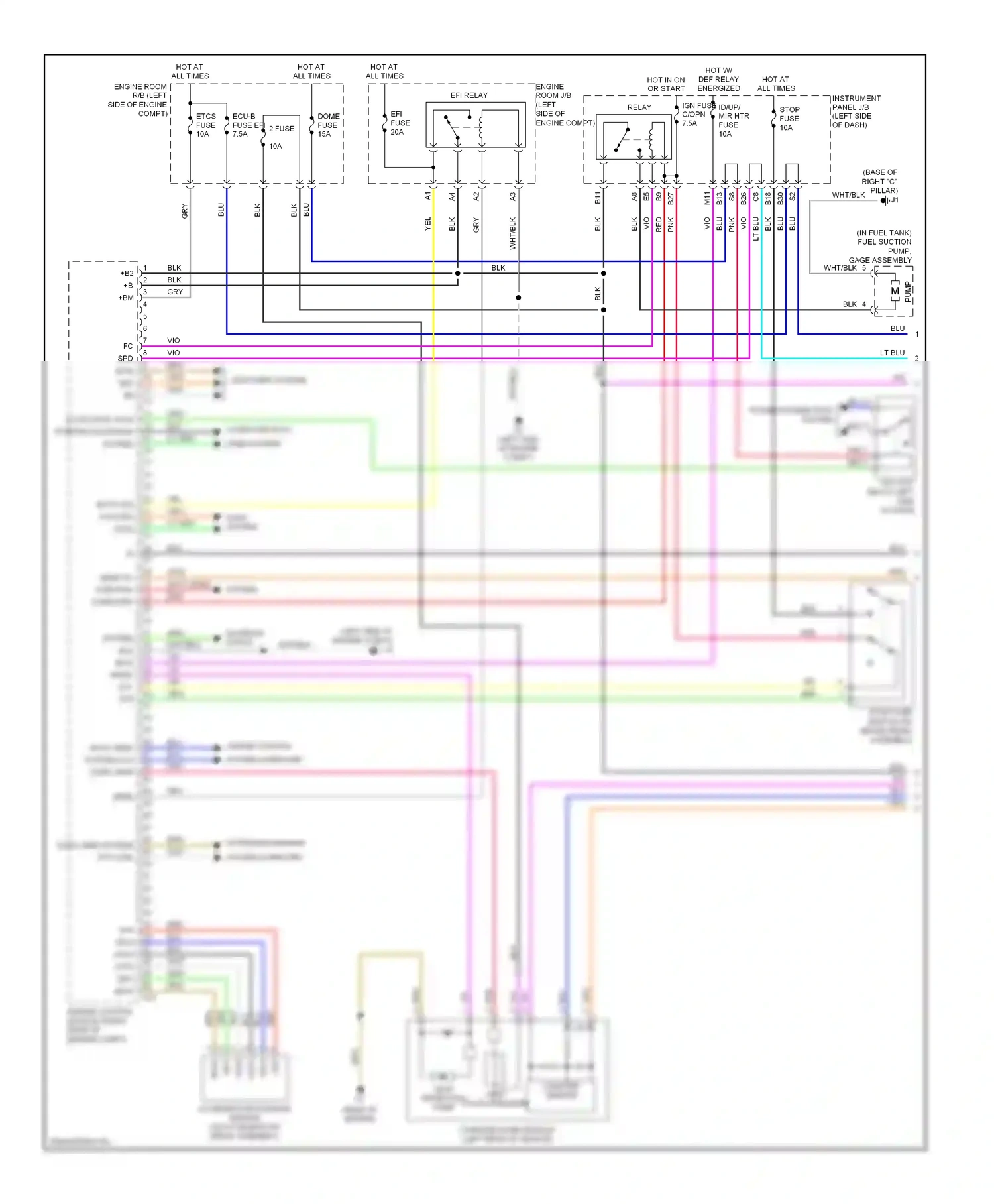 Wiring diagram starting/charging system computer data lines system sta canl for Toyota Yaris II (2005-2009) (1 of 1)
