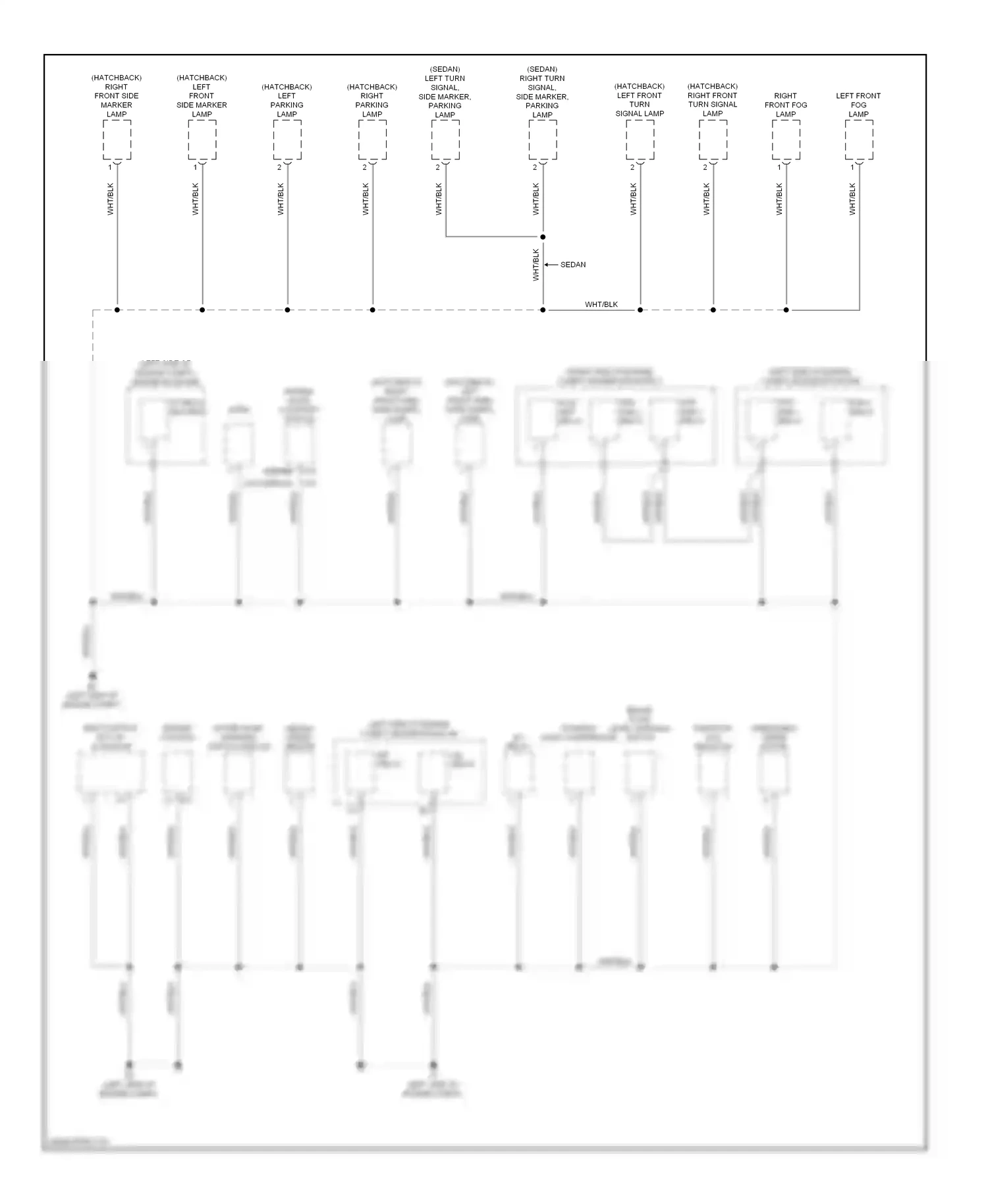 Wiring diagram water level engine warning control switch module for Toyota Yaris II (2005-2009) (1 of 1)