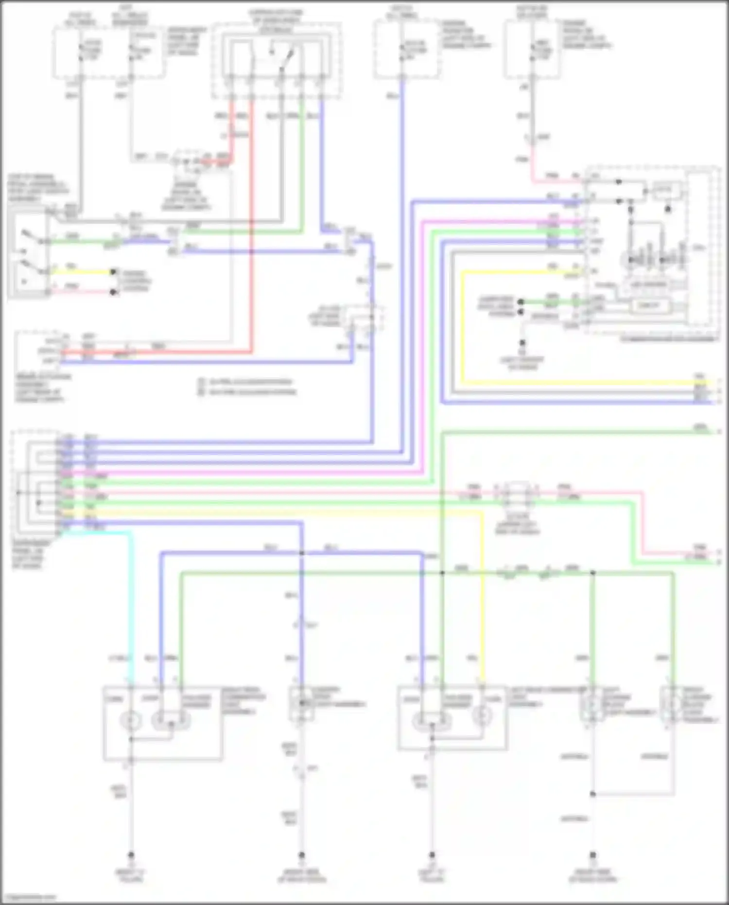 Yaris Toyota III facelift 2 (2016-2020): Exterior lamps circuit (1 of 2)