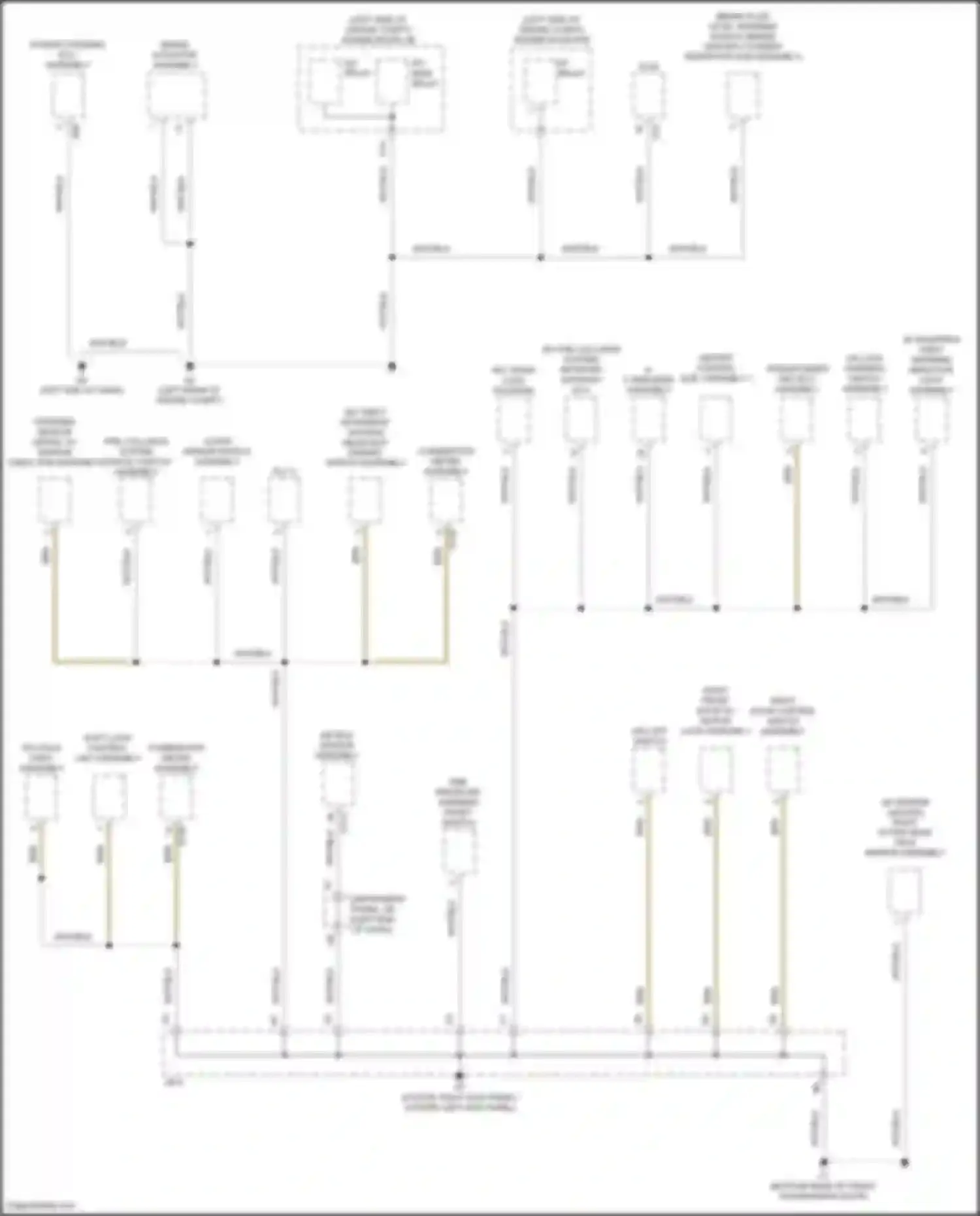 Yaris Toyota III facelift 2 (2016-2020): Ground distribution circuit (2 of 3)
