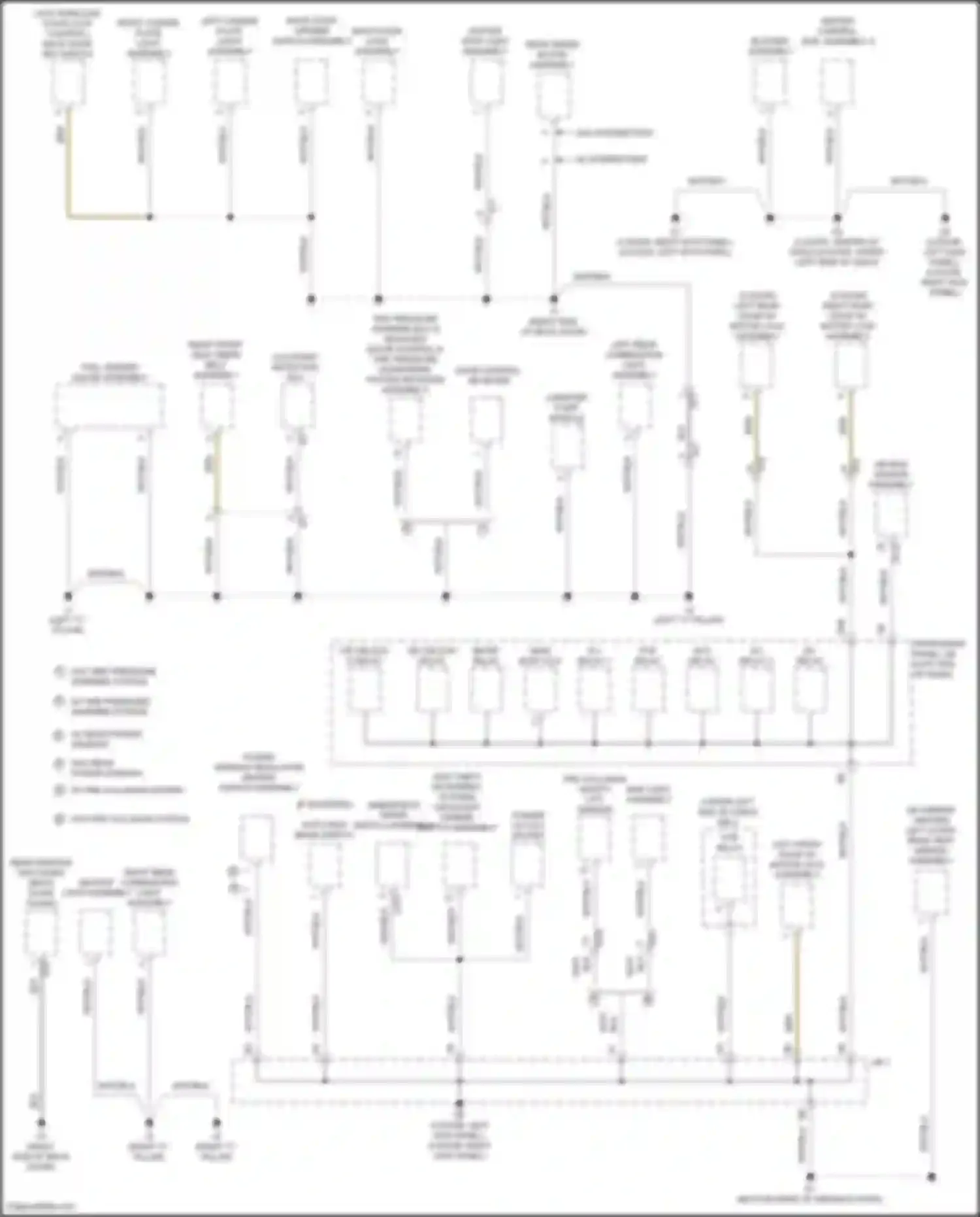 Yaris Toyota III facelift 2 (2016-2020): Ground distribution circuit (3 of 3)