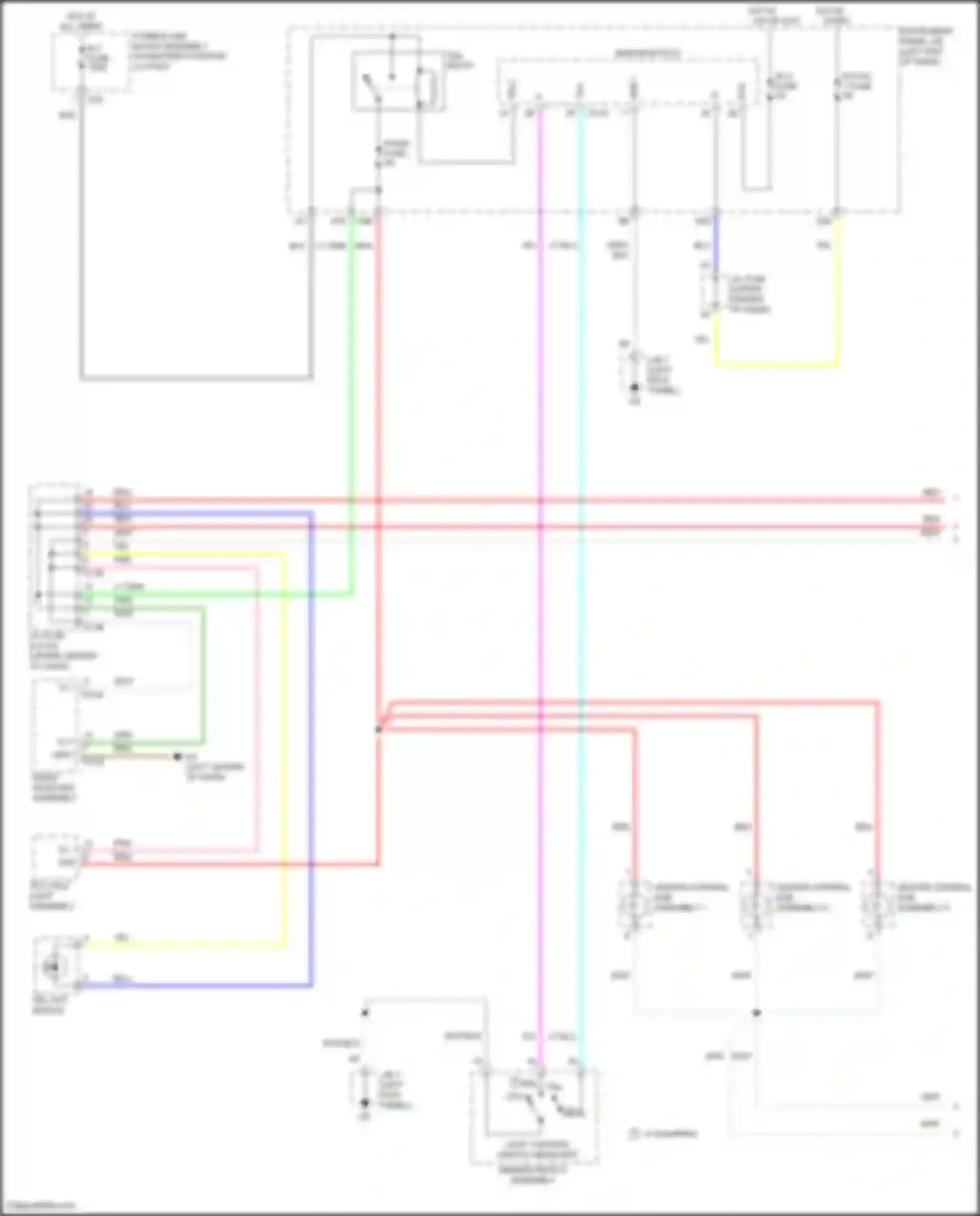 Yaris Toyota III facelift 2 (2016-2020): Instrument illumination circuit (1 of 2)