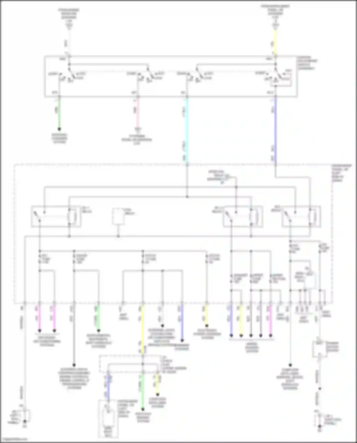 Yaris Toyota III facelift 2 (2016-2020): Power distribution circuit (2 of 3)