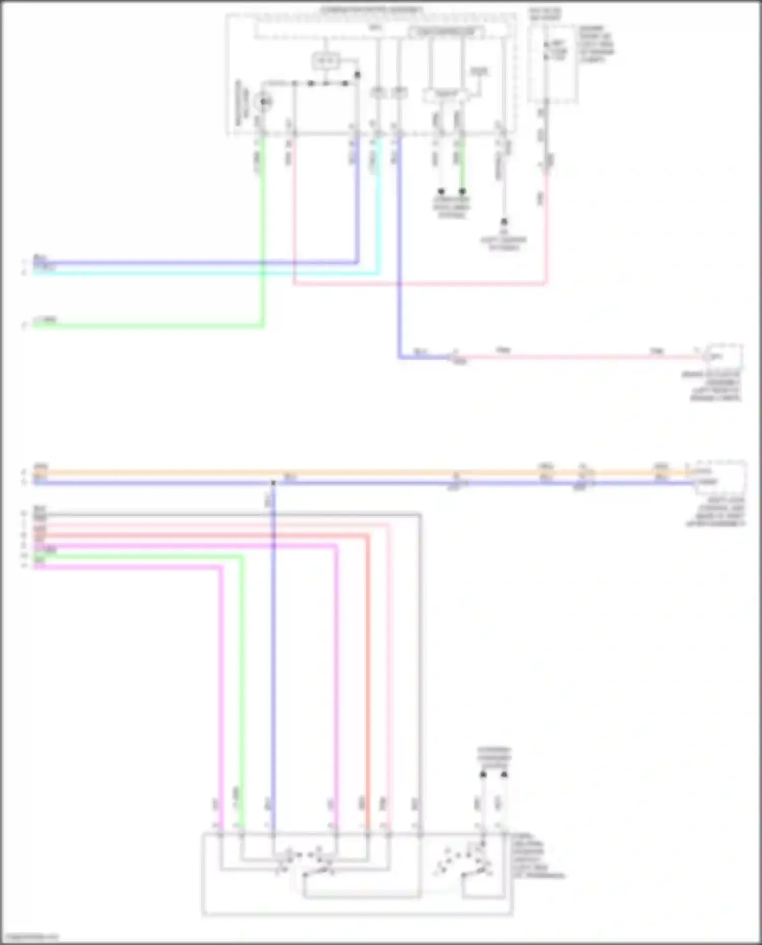 Wiring diagram combination meter assembly for Toyota Yaris III facelift 2 (2016-2020) (21 of 22)