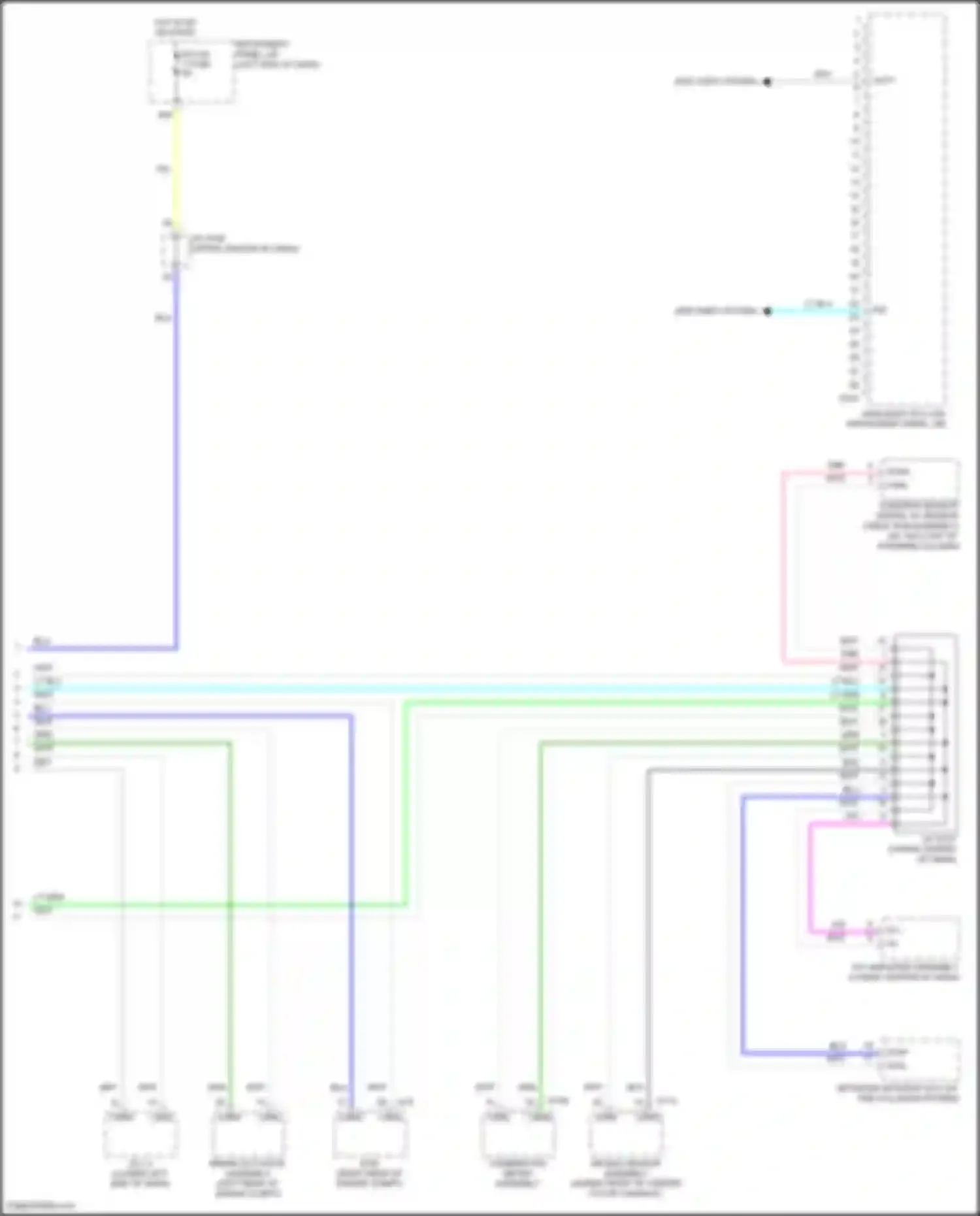 Wiring diagram combination meter assembly for Toyota Yaris III facelift 2 (2016-2020) (1 of 22)