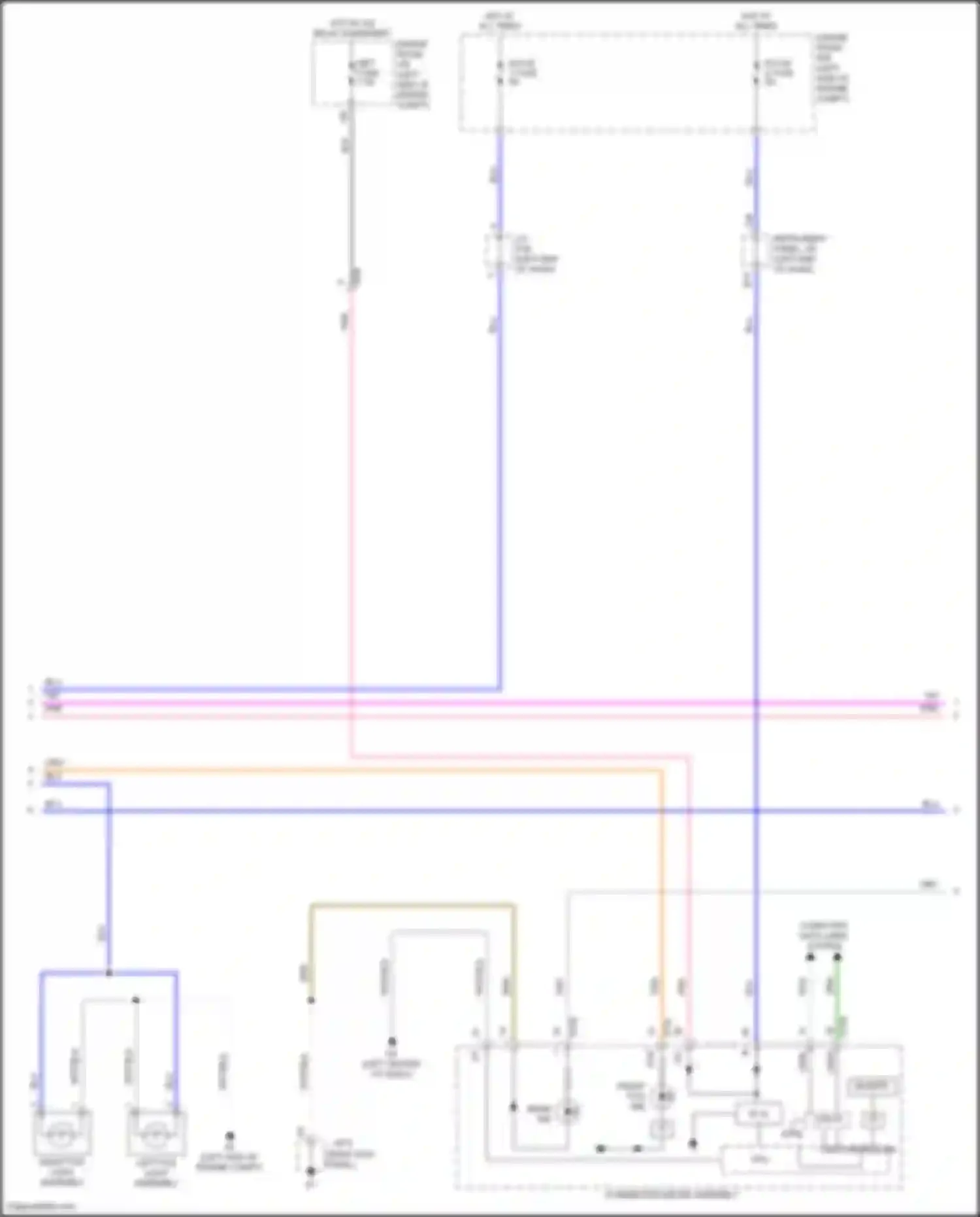 Wiring diagram combination meter assembly for Toyota Yaris III facelift 2 (2016-2020) (6 of 22)