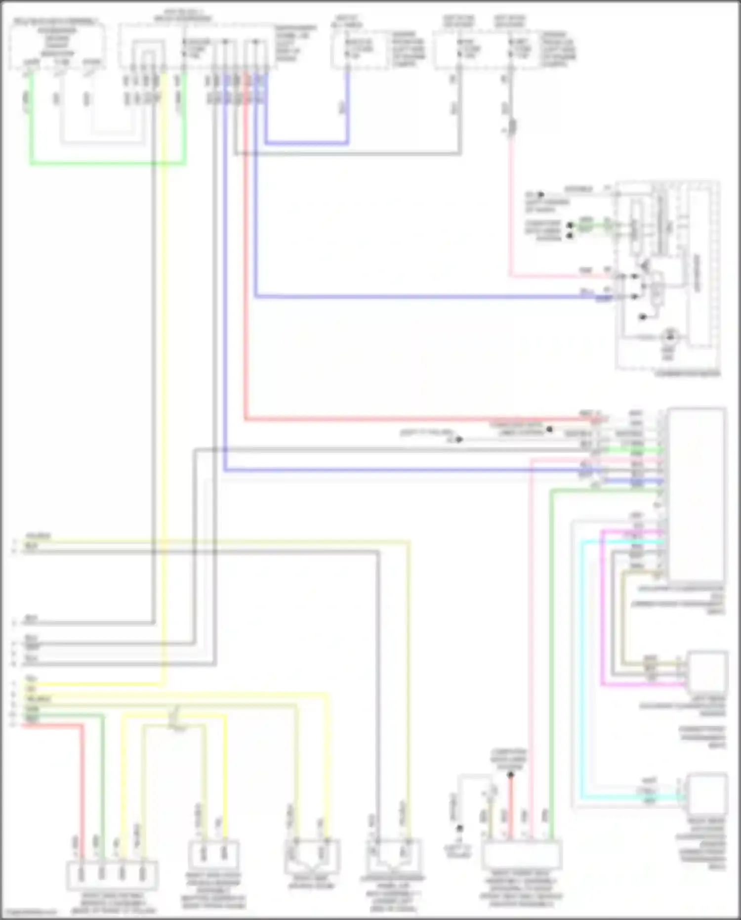 Wiring diagram combination meter for Toyota Yaris III facelift 2 (2016-2020) (1 of 1)
