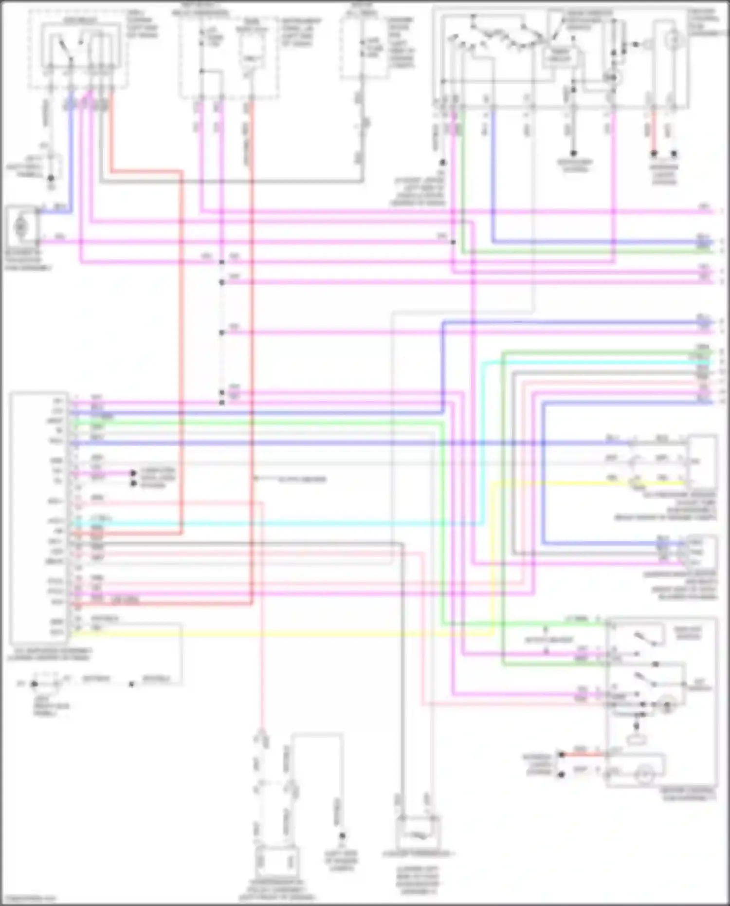 Wiring diagram defogger system for Toyota Yaris III facelift 2 (2016-2020) (1 of 4)