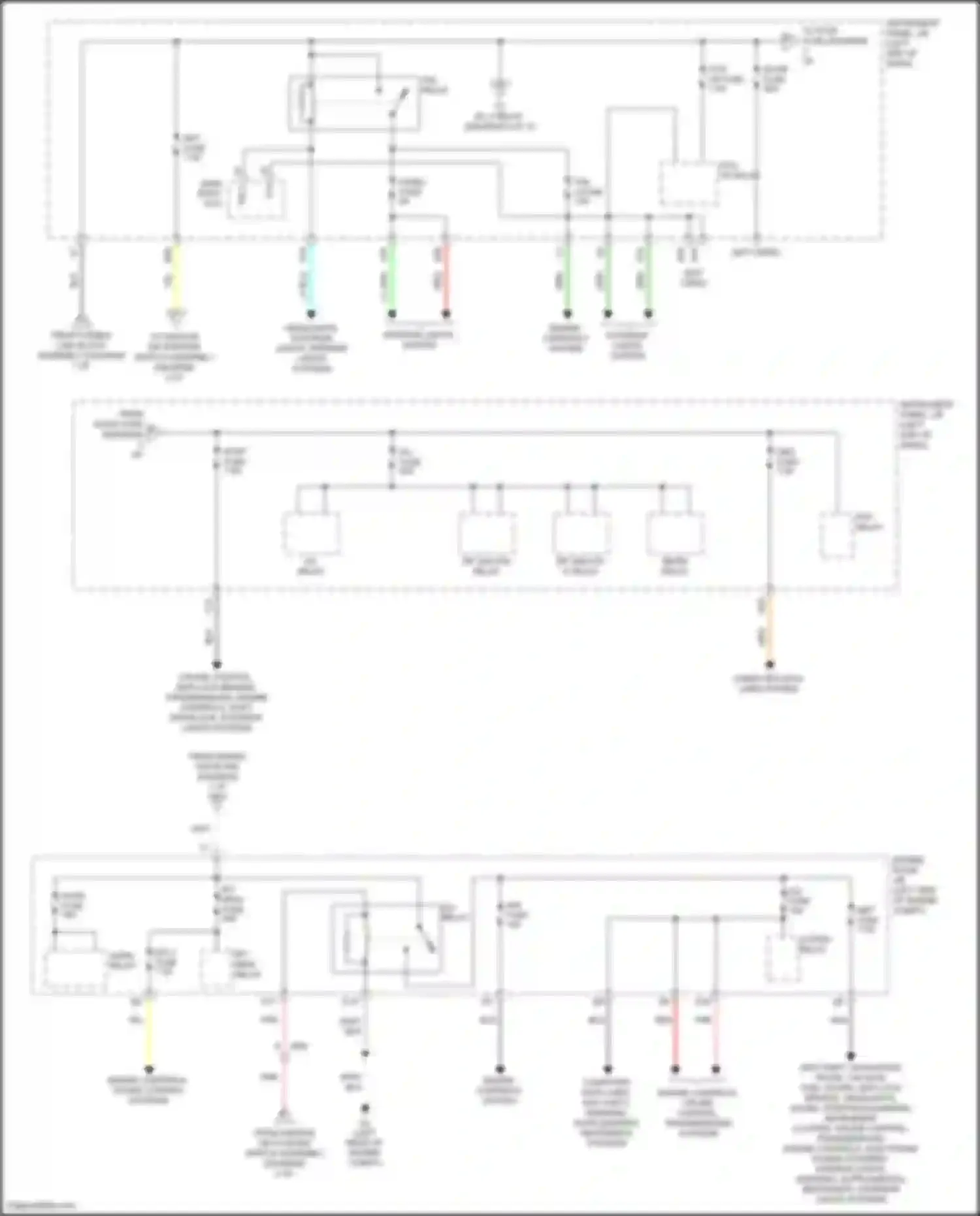 Wiring diagram d/l fuse for Toyota Yaris III facelift 2 (2016-2020) (3 of 4)