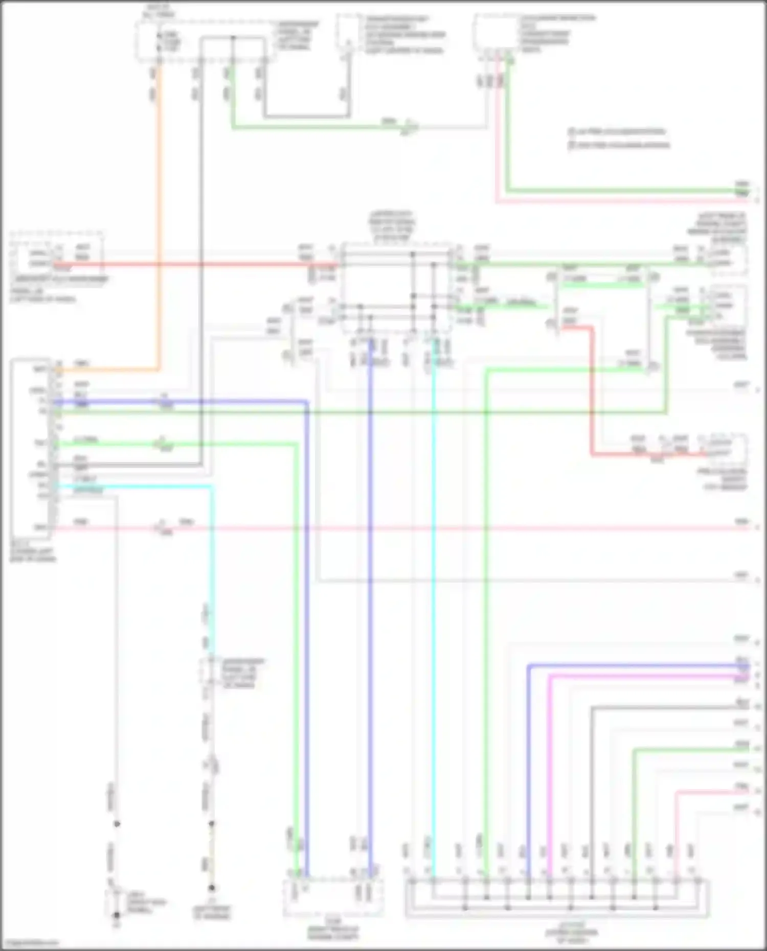 Wiring diagram occupant detection ecu for Toyota Yaris III facelift 2 (2016-2020) (1 of 3)