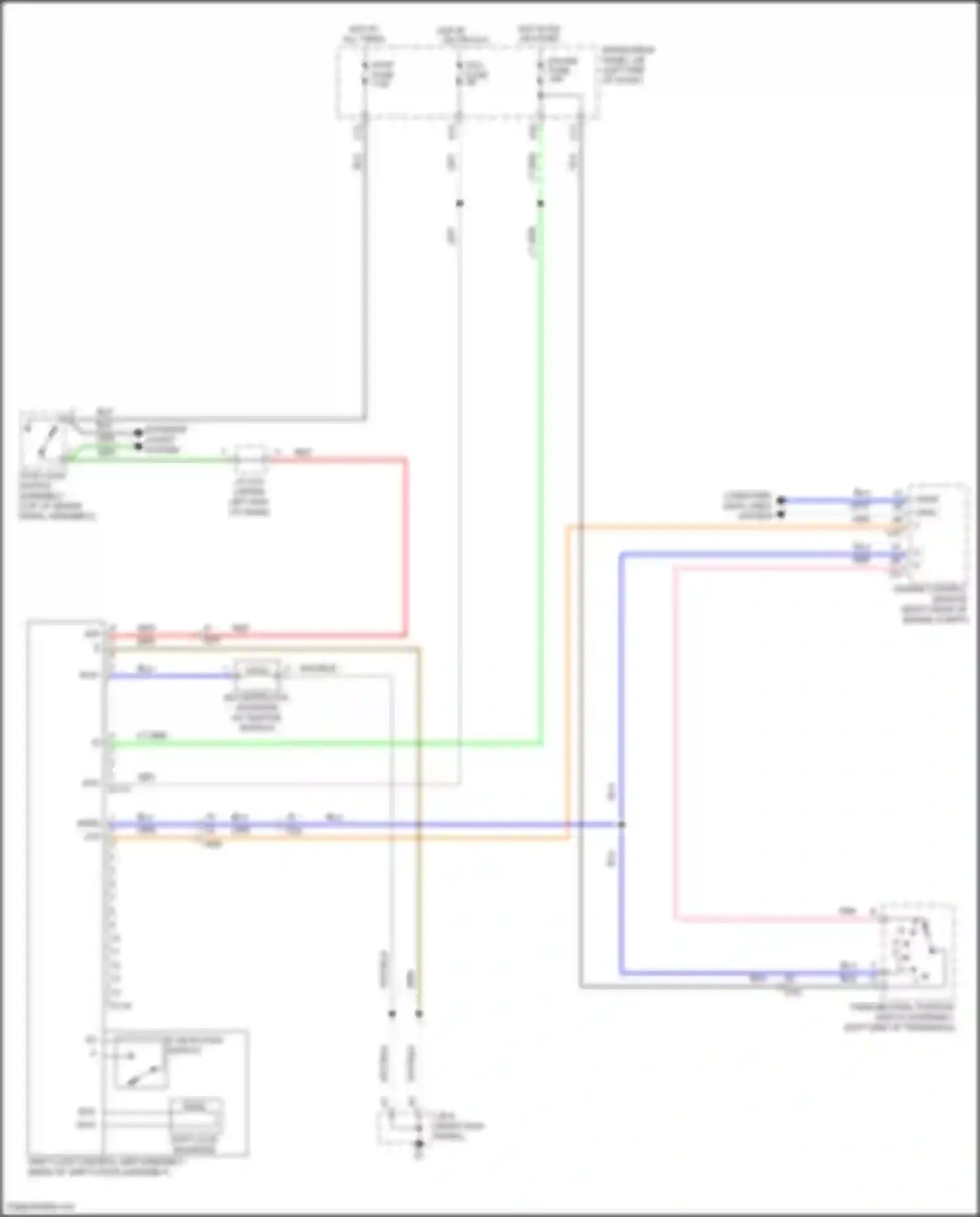 Wiring diagram p detection switch for Toyota Yaris III facelift 2 (2016-2020) (1 of 1)