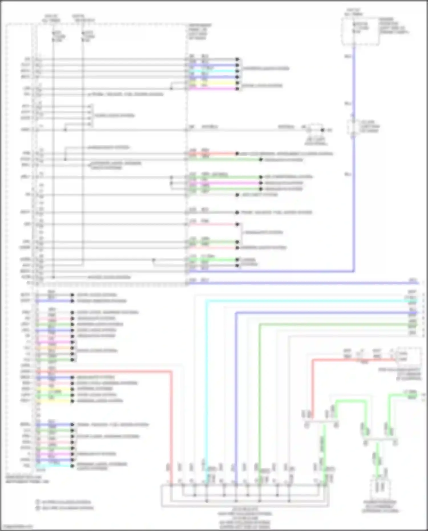 Wiring diagram power windows system for Toyota Yaris III facelift 2 (2016-2020) (1 of 1)