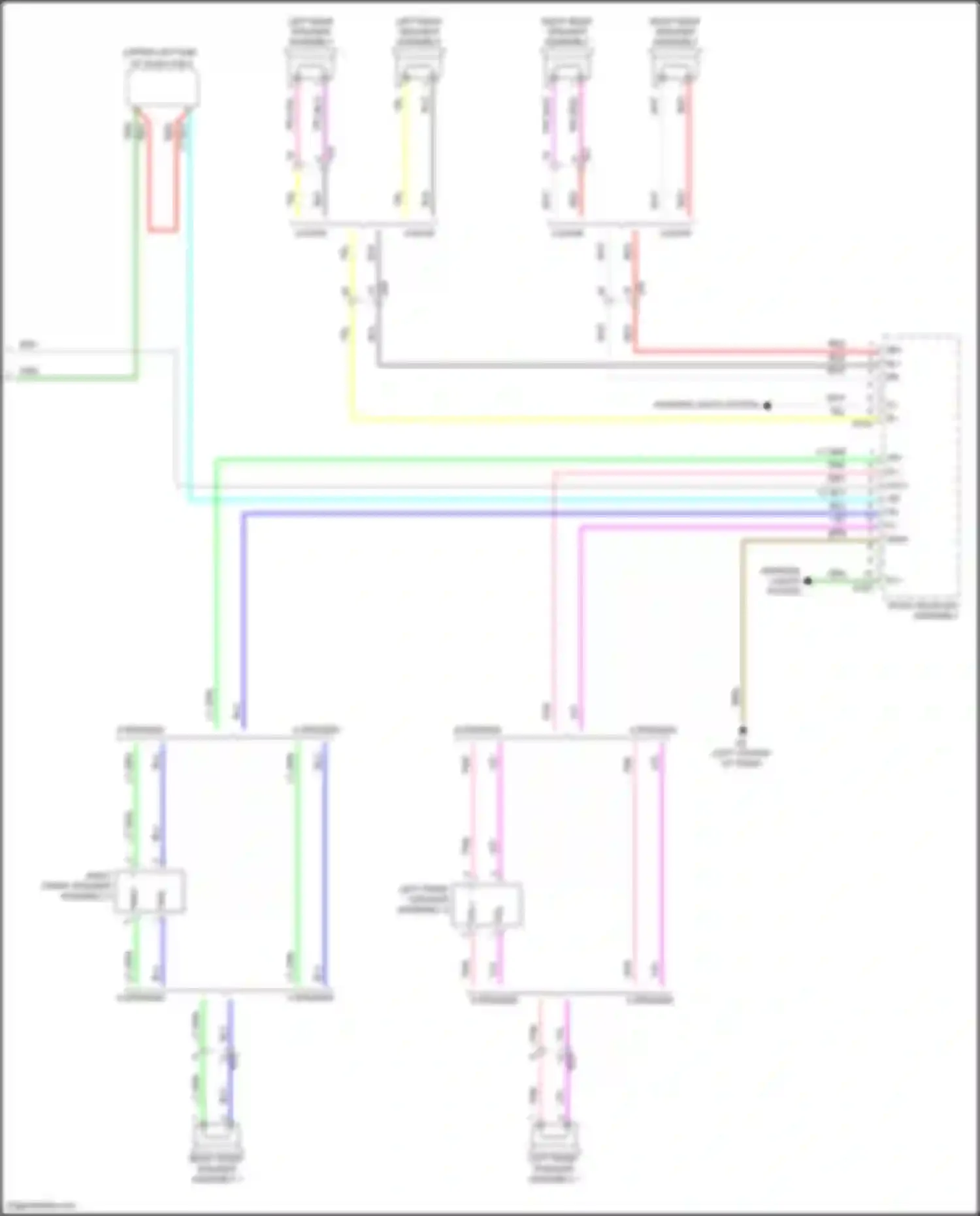 Wiring diagram right front speaker assembly 1 for Toyota Yaris III facelift 2 (2016-2020) (1 of 1)