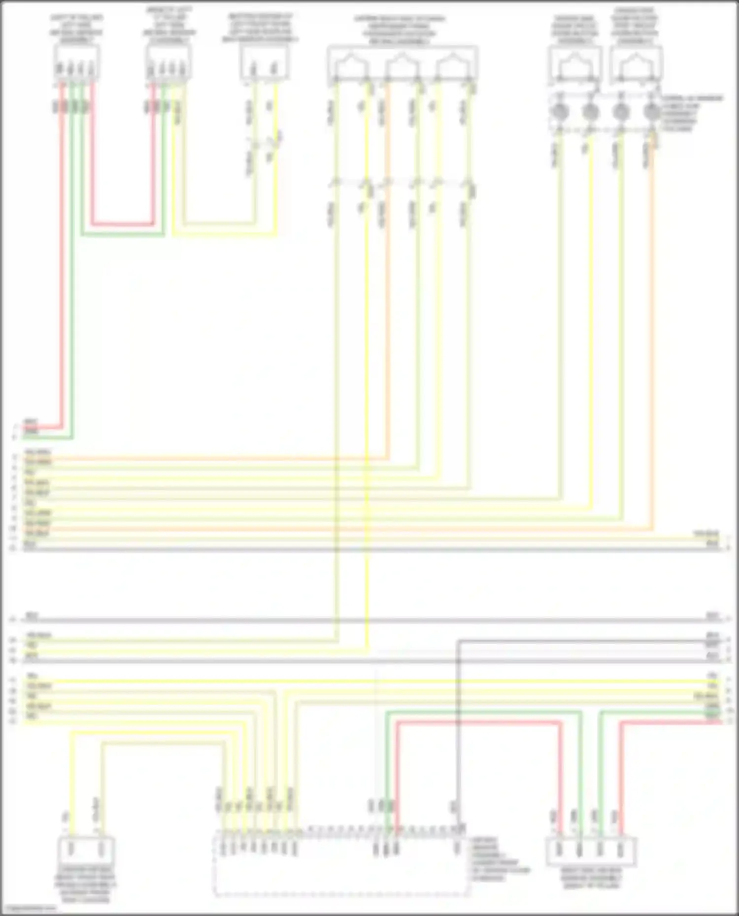 Wiring diagram right side air bag sensor assembly for Toyota Yaris III facelift 2 (2016-2020) (1 of 1)
