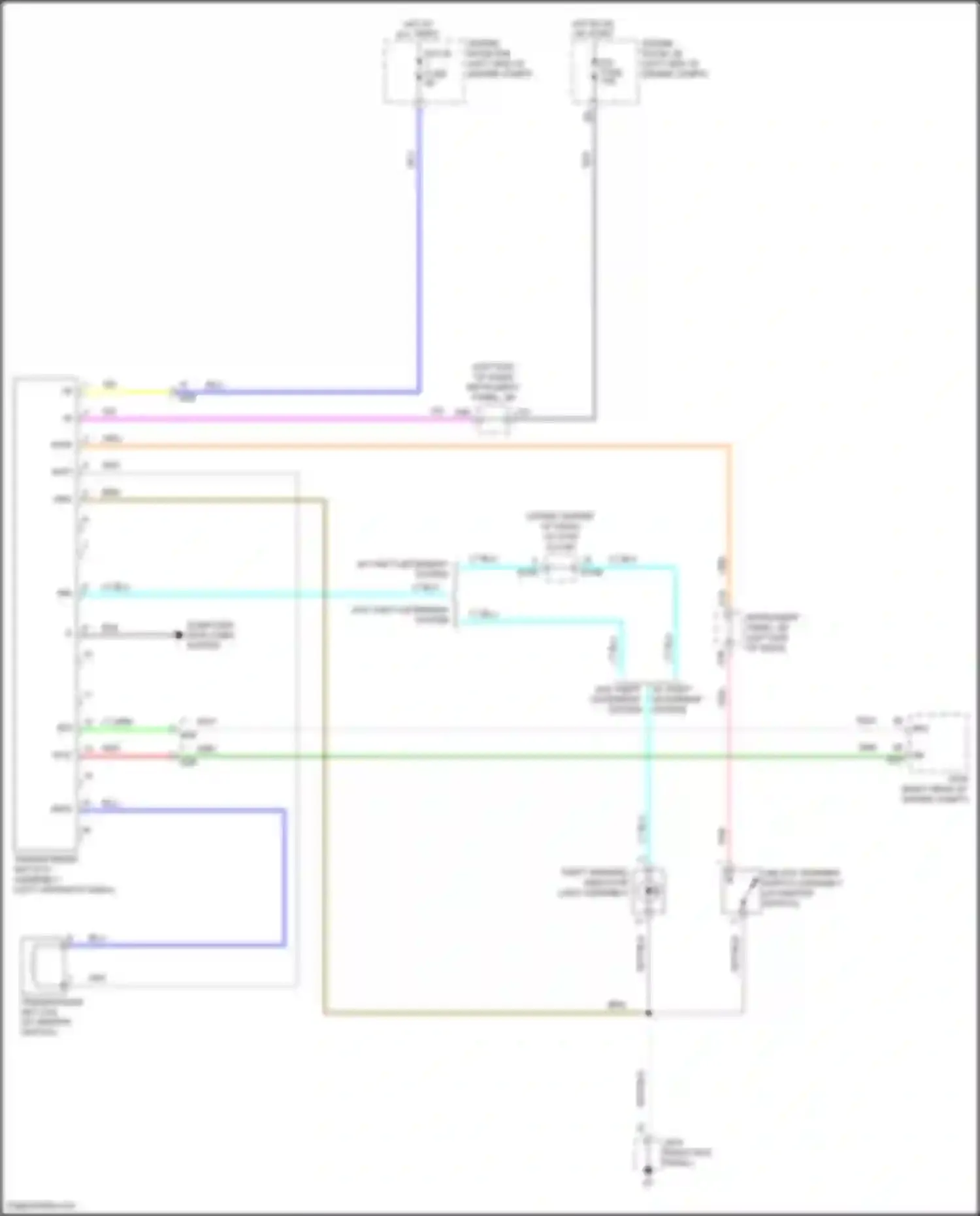 Wiring diagram theft warning indicator light assembly for Toyota Yaris III facelift 2 (2016-2020) (3 of 3)