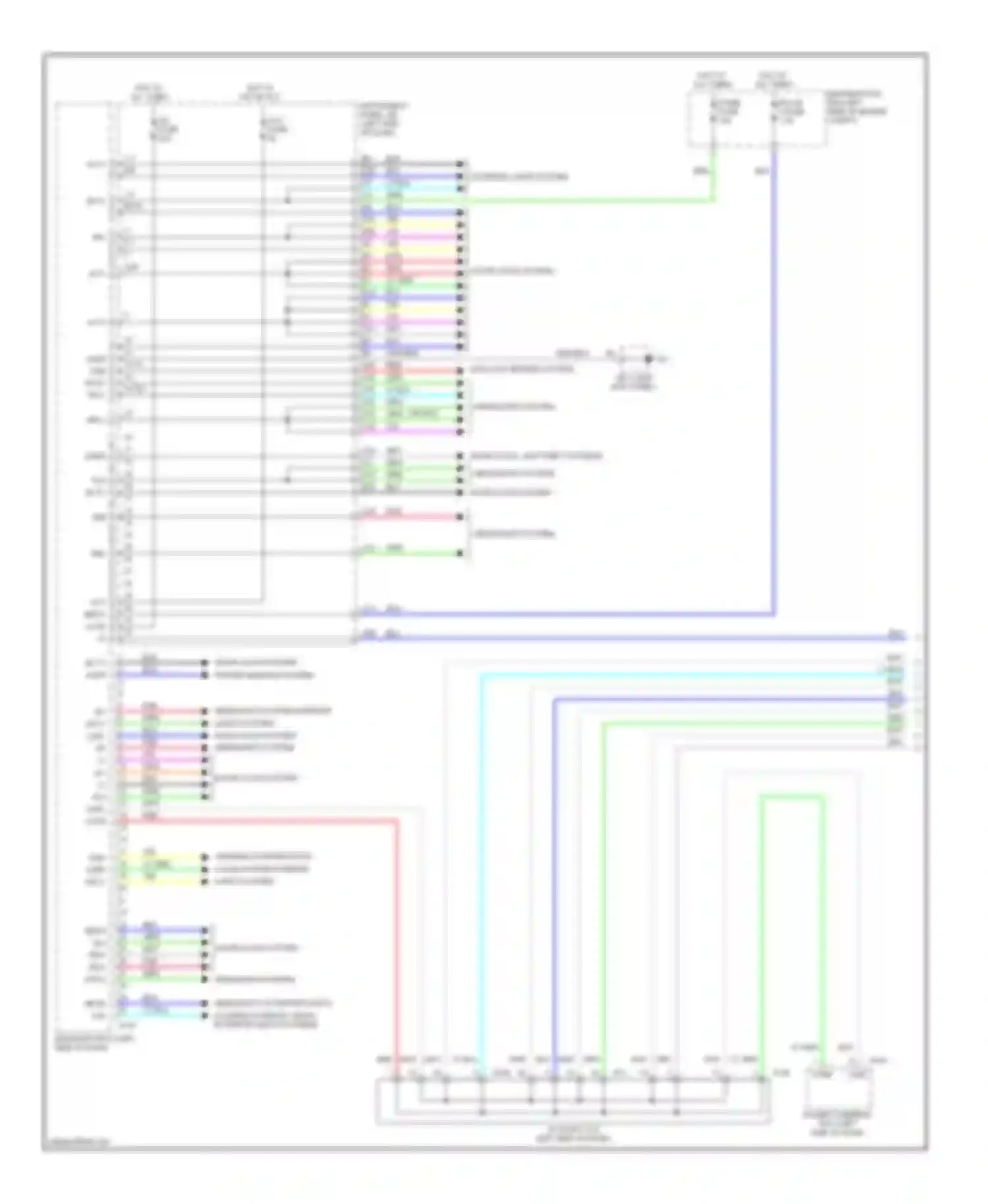 Yaris Toyota III (2010-2014): Body control modules circuit, hatchback (1 of 2)