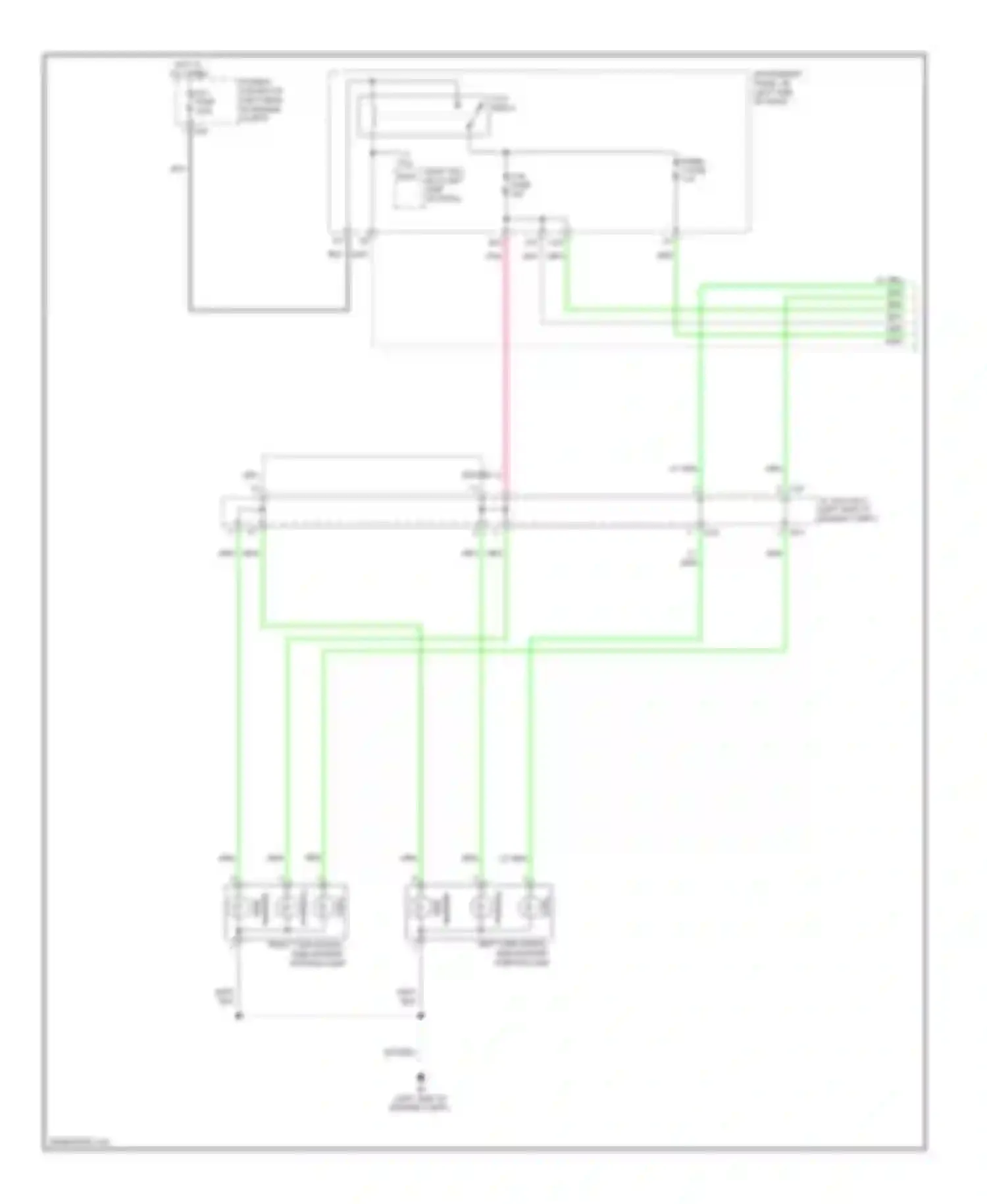 Yaris Toyota III (2010-2014): Exterior lamps circuit, sedan (1 of 2)