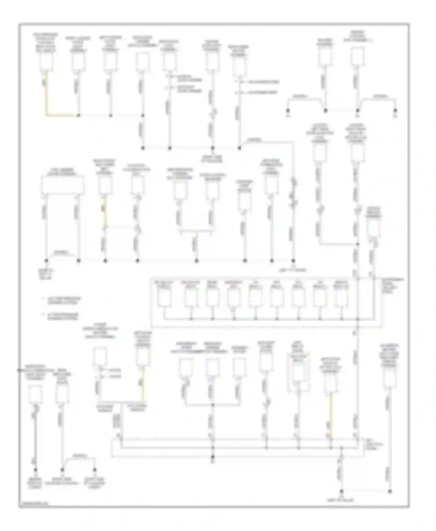 Yaris Toyota III (2010-2014): Ground distribution circuit, hatchback (3 of 3)