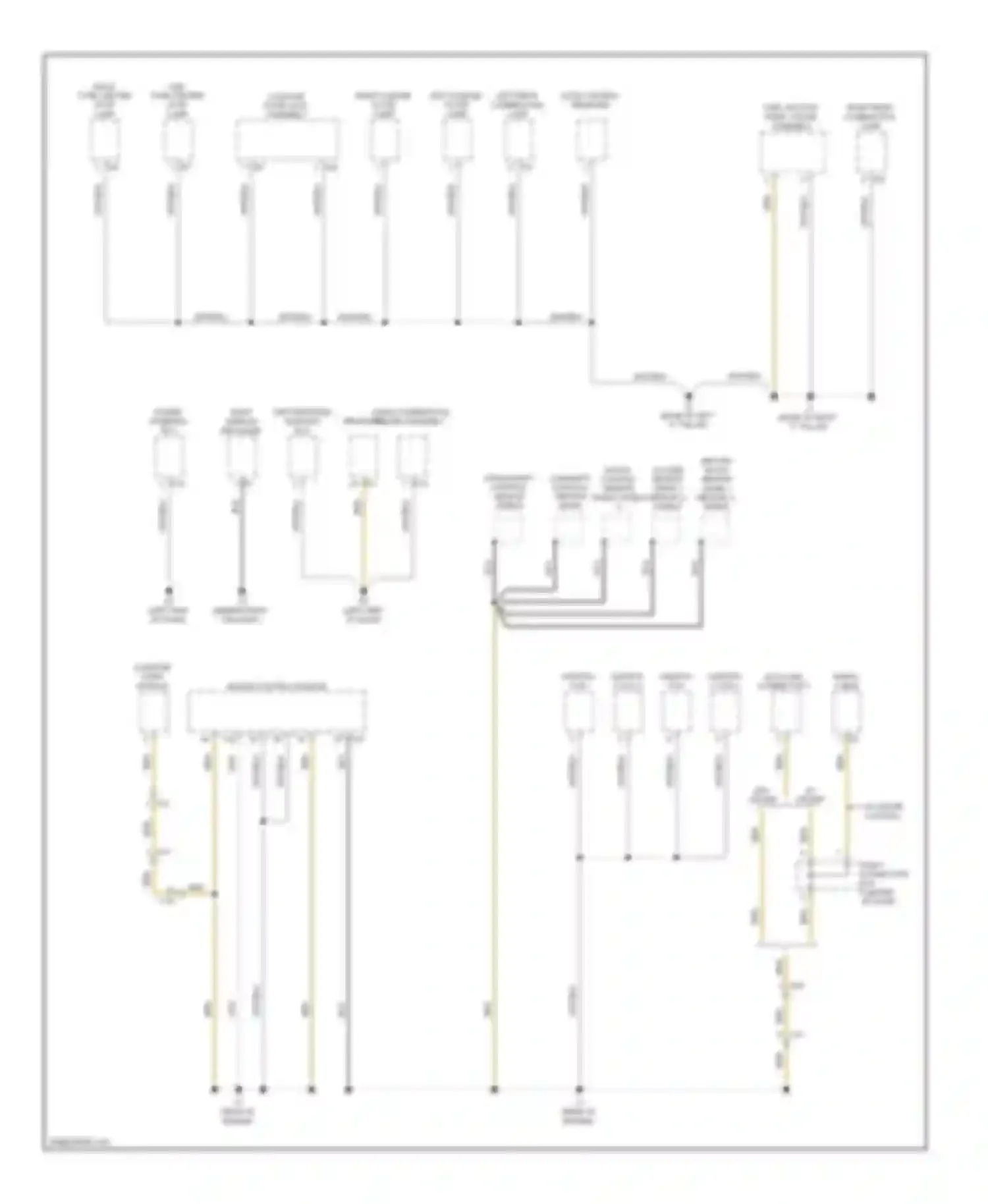 Yaris Toyota III (2010-2014): Ground distribution circuit, sedan (1 of 3)