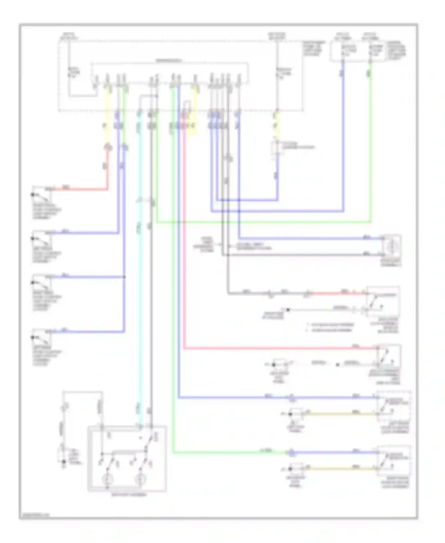Yaris Toyota III (2010-2014): Courtesy lamps circuit, hatchback