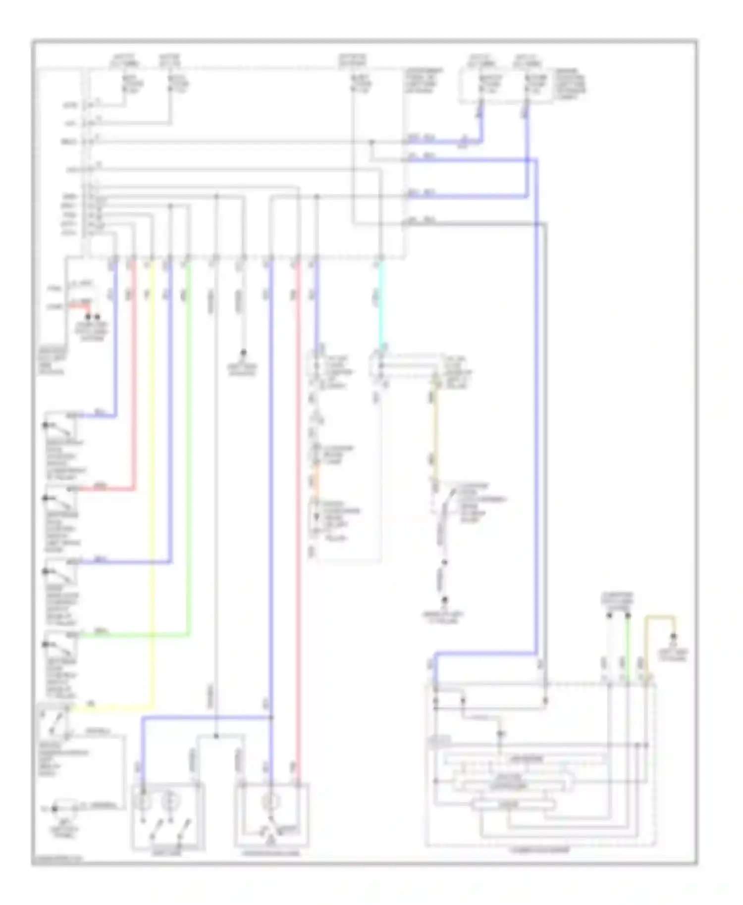 Yaris Toyota III (2010-2014): Courtesy lamps circuit, sedan