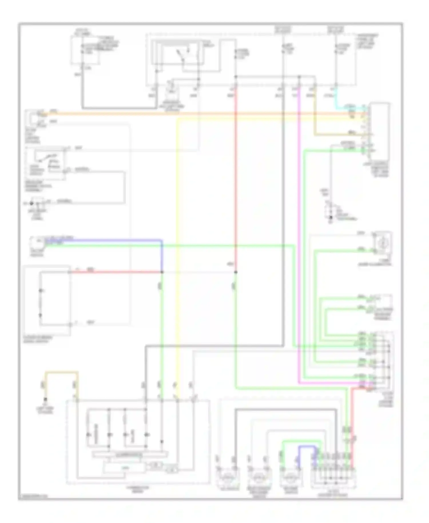 Yaris Toyota III (2010-2014): Instrument illumination circuit, sedan