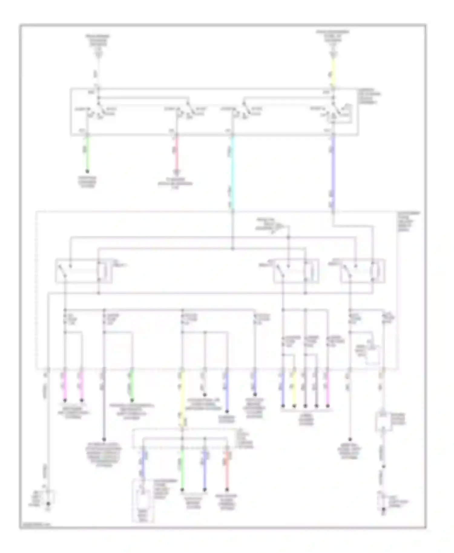 Yaris Toyota III (2010-2014): Power distribution circuit, hatchback (2 of 3)