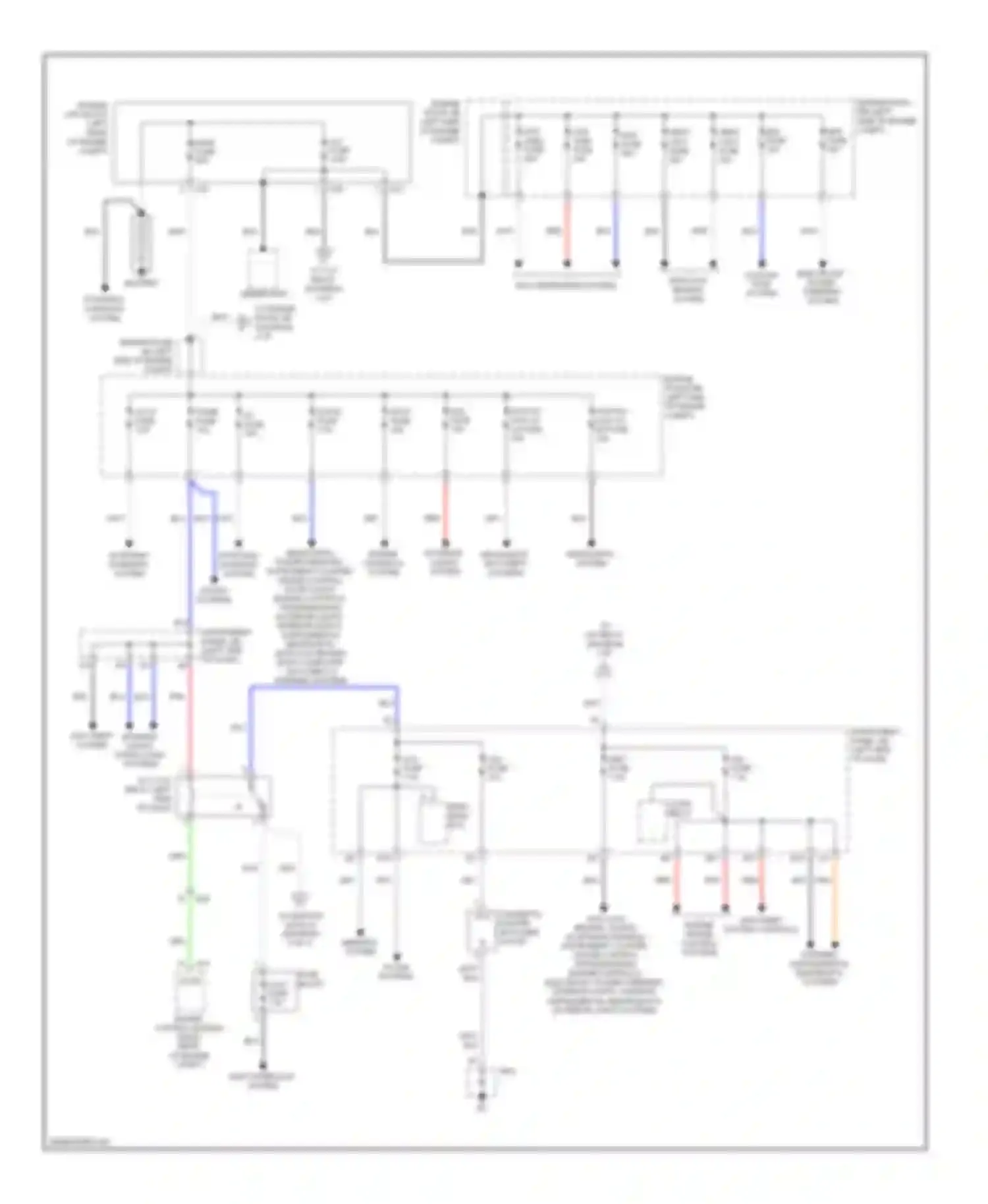 Yaris Toyota III (2010-2014): Power distribution circuit, sedan (1 of 3)