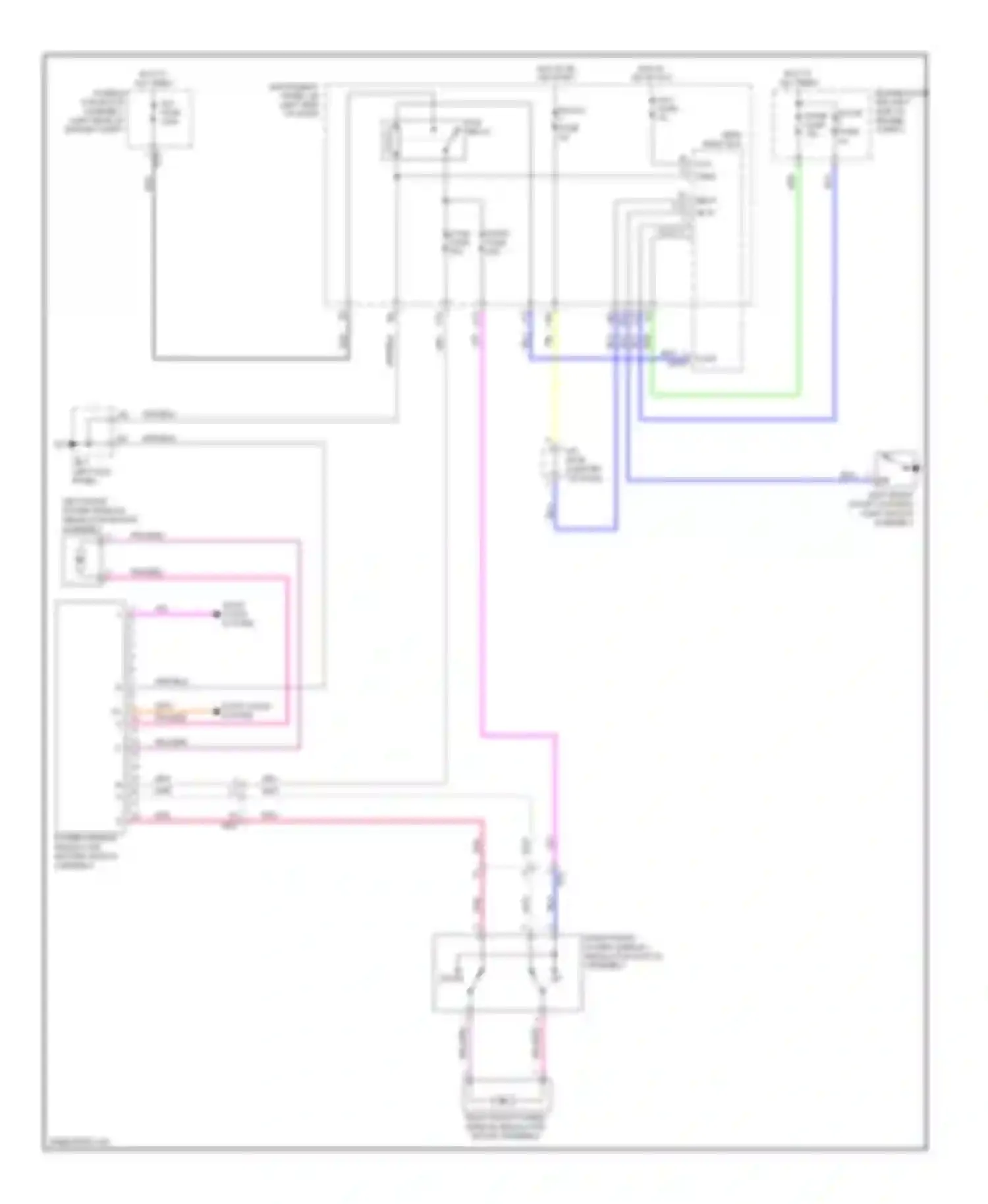 Yaris Toyota III (2010-2014): Power windows circuit, without rear power windows hatchback