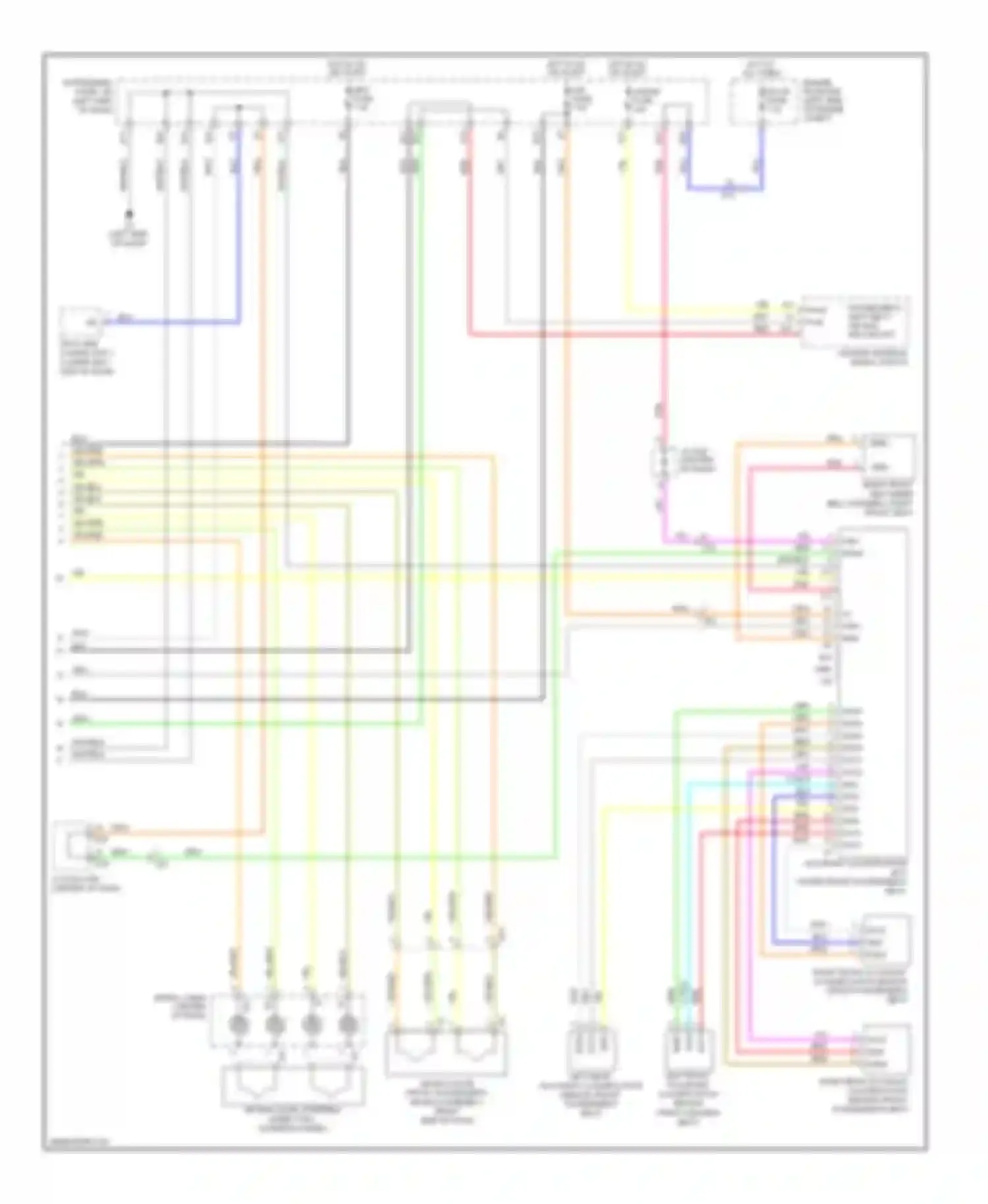 Yaris Toyota III (2010-2014): Supplemental restraints circuit, sedan (1 of 2)