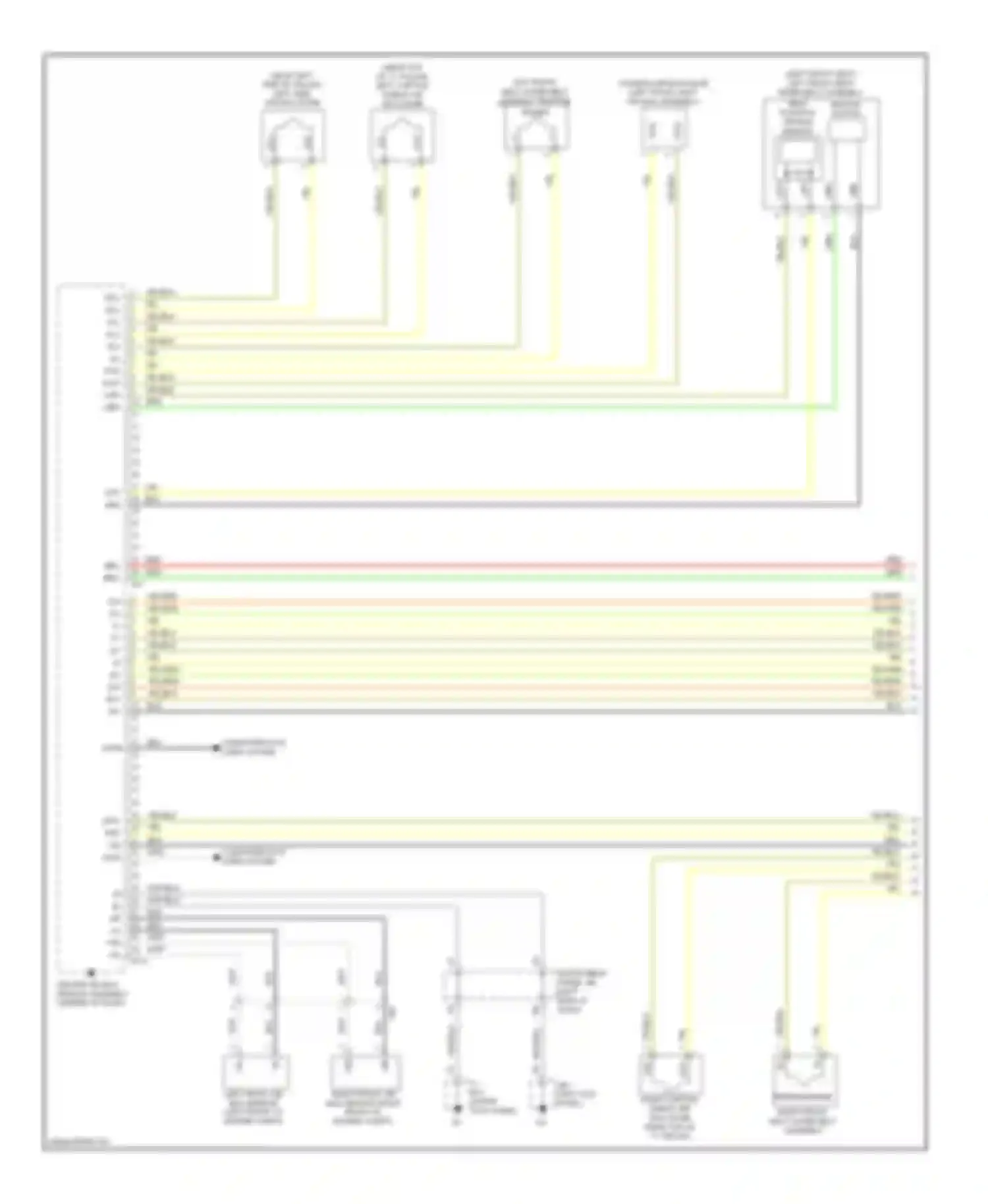 Yaris Toyota III (2010-2014): Supplemental restraints circuit, with built-in type yaw rate sensor hatchback (1 of 3)