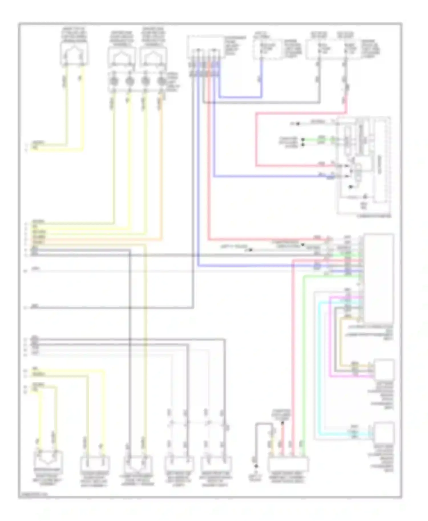 Yaris Toyota III (2010-2014): Supplemental restraints circuit, with separate type yaw rate sensor hatchback (2 of 2)