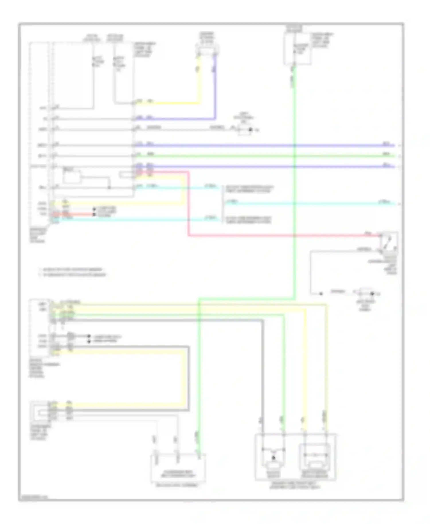 Yaris Toyota III (2010-2014): Key reminder & seat belt warning circuit, hatchback (1 of 2)